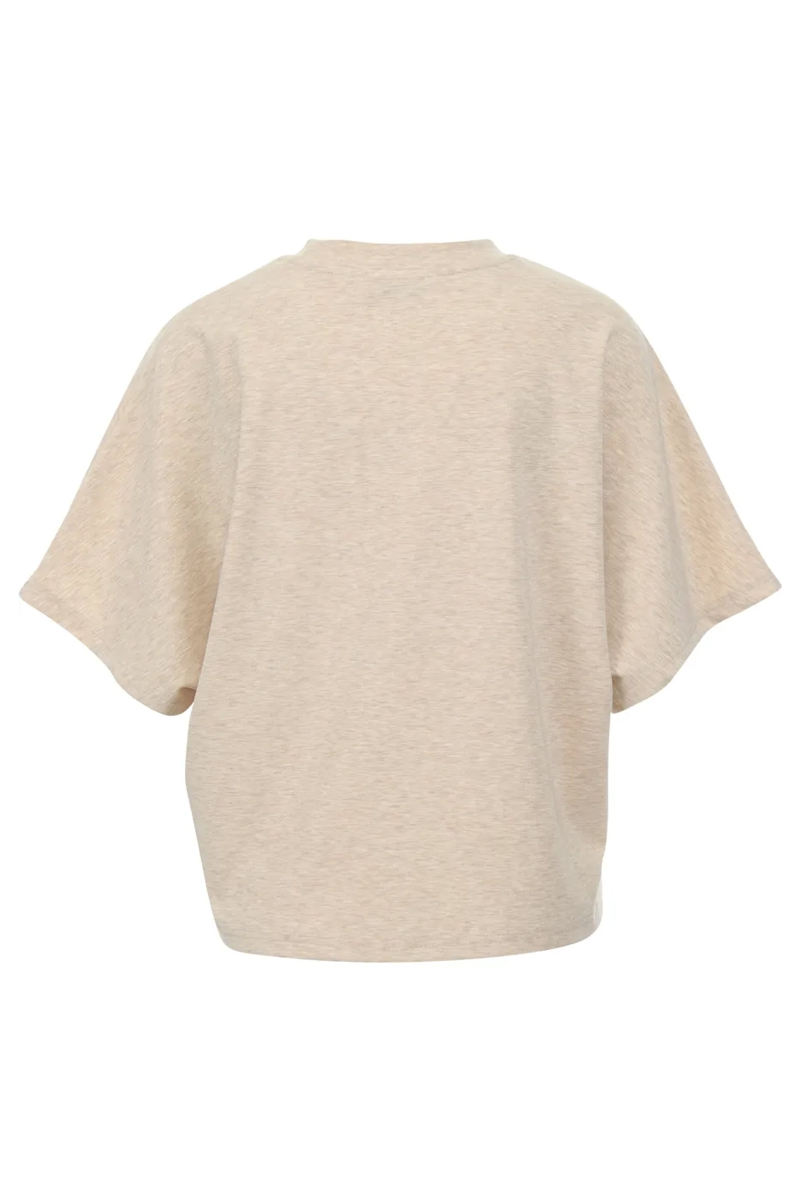 Dames t-shirt korte mouw bruin