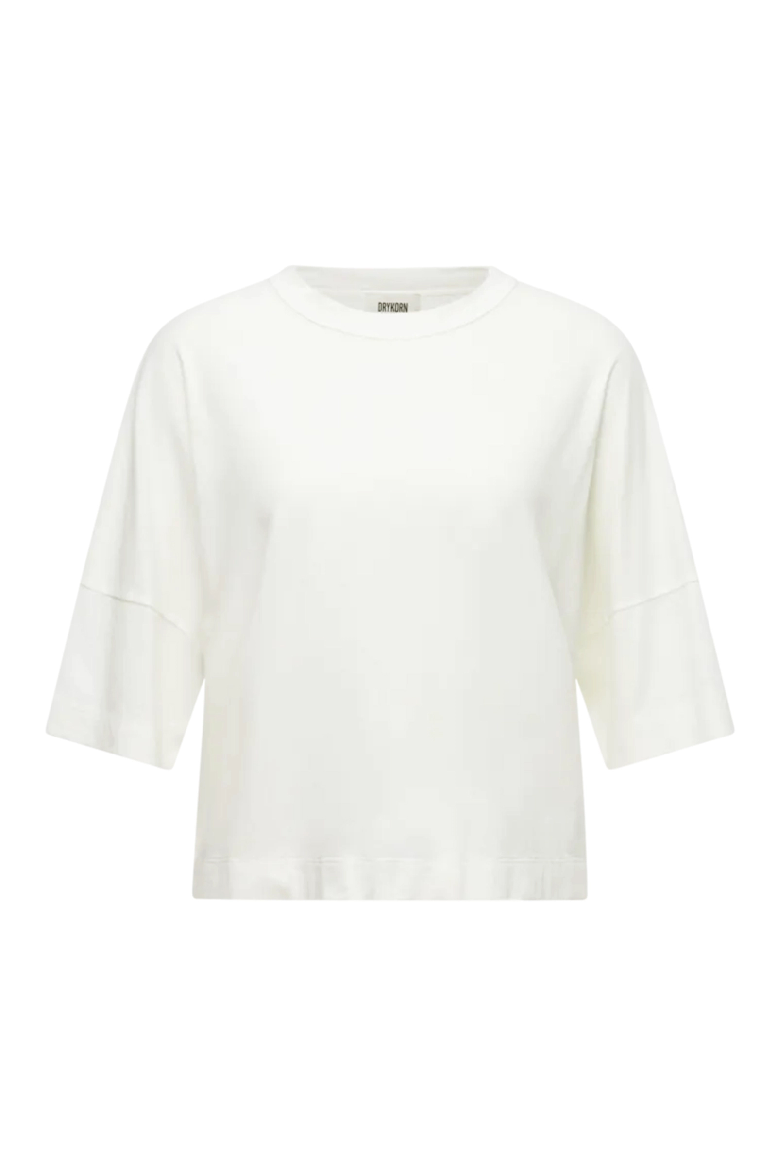 Dames t-shirt korte mouw ecru