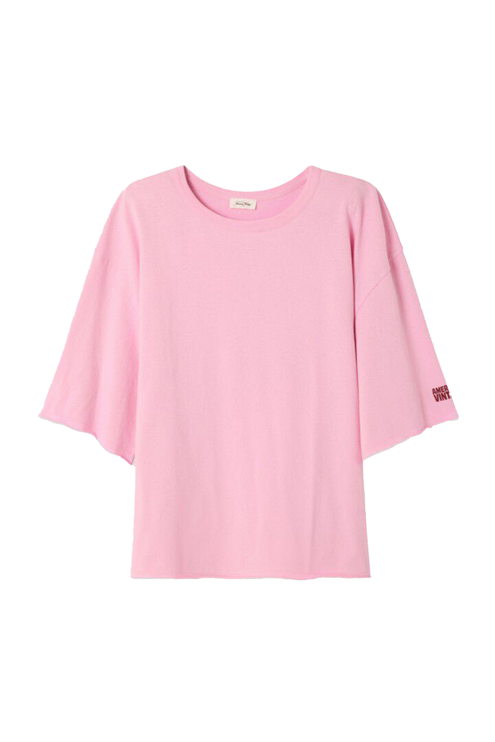 Dames t-shirt korte mouw rose