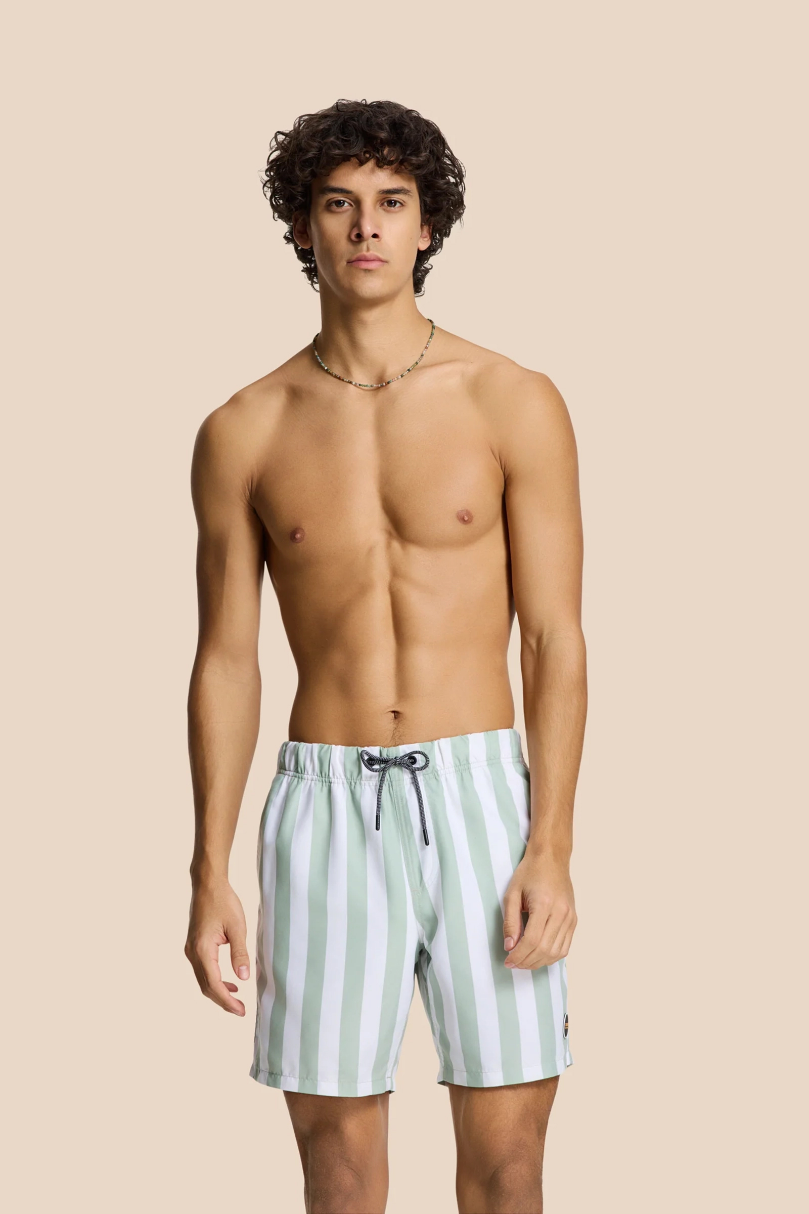 Bad/beach heren zwemshort groen