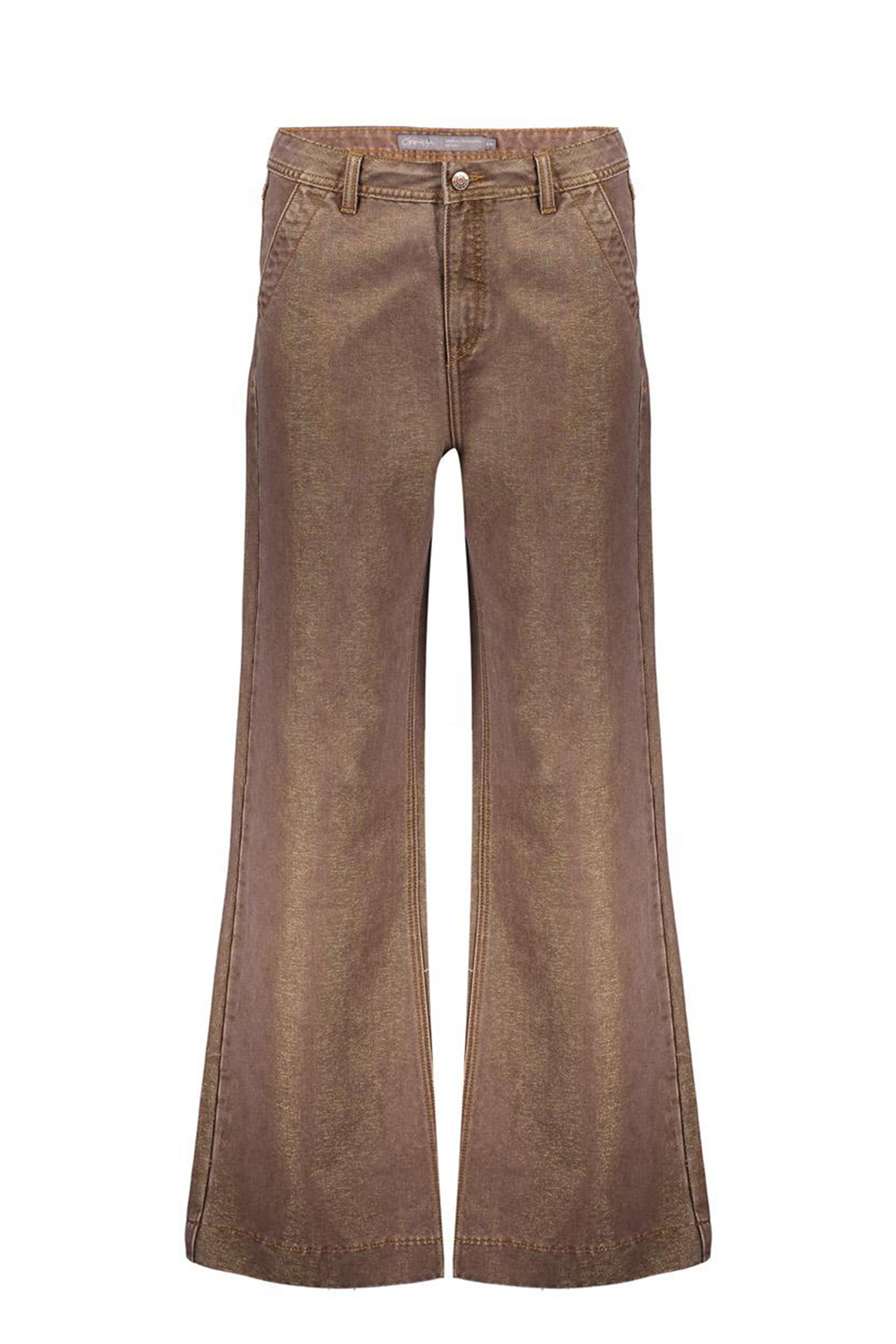 Dames jeans bruin