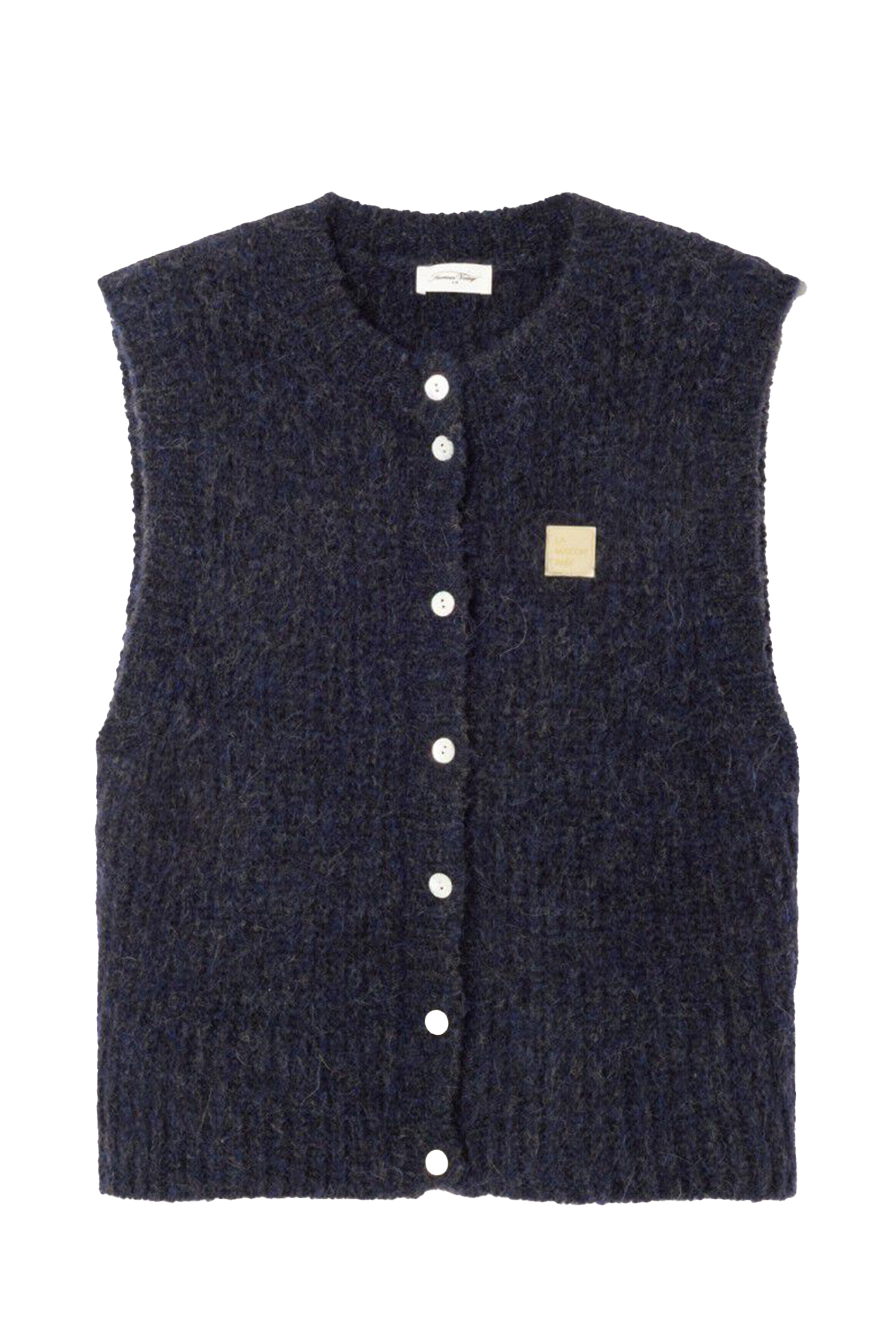 Dames gilet blauw