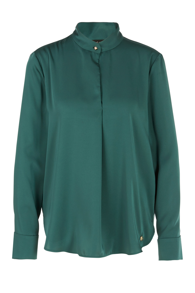 Dames blouse lange mouw groen