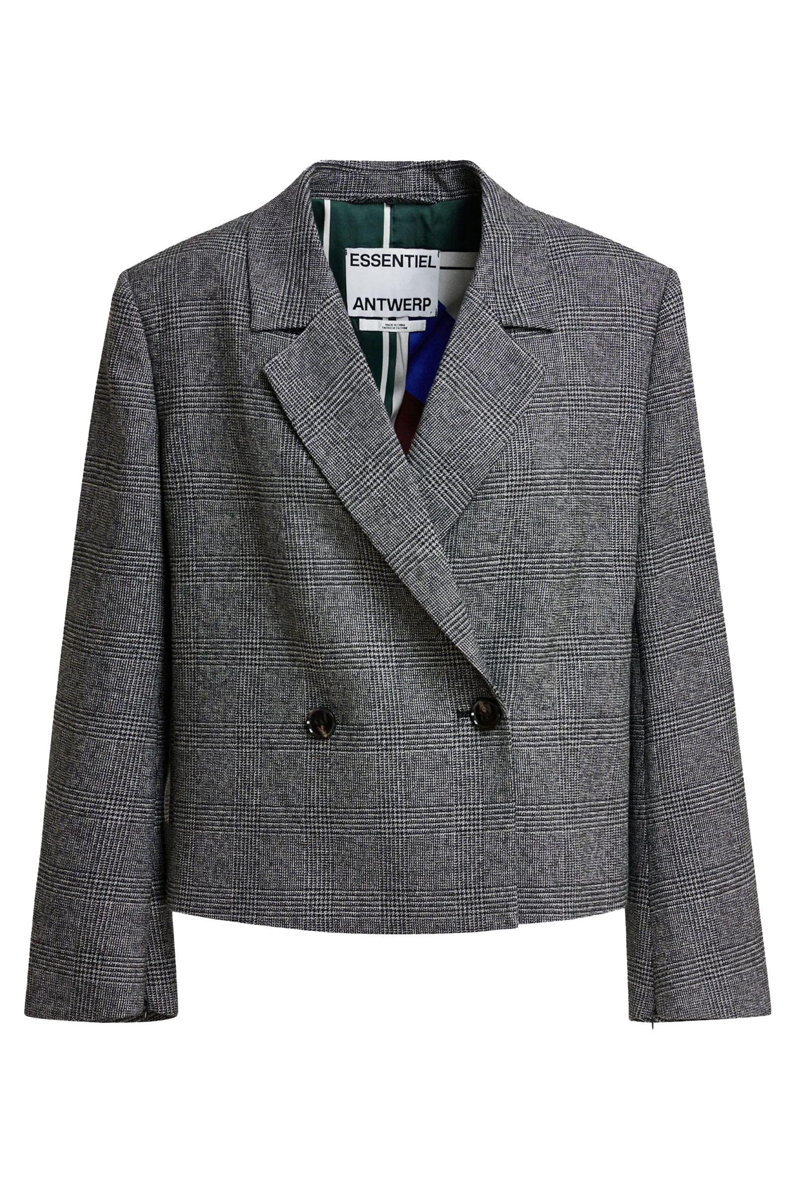 Dames blazer grijs