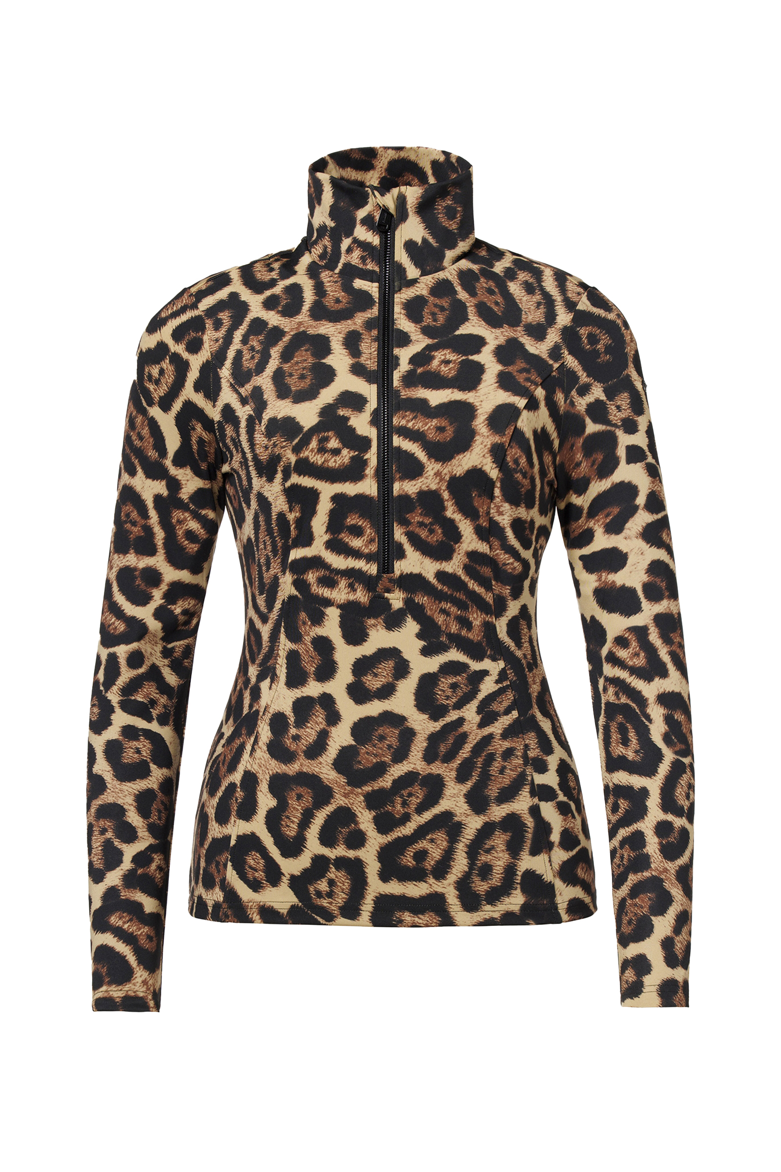 Wintersport dames pully+rits bruin