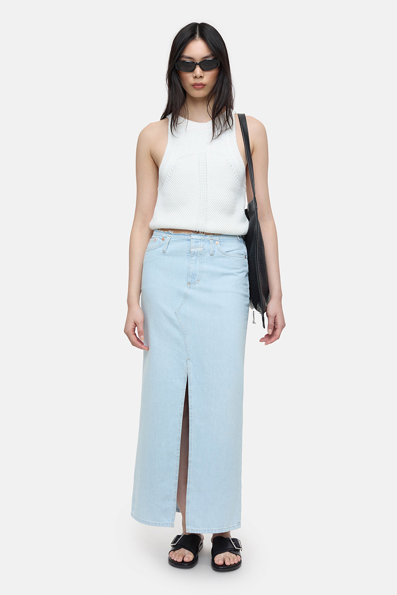 Dames rok blauw