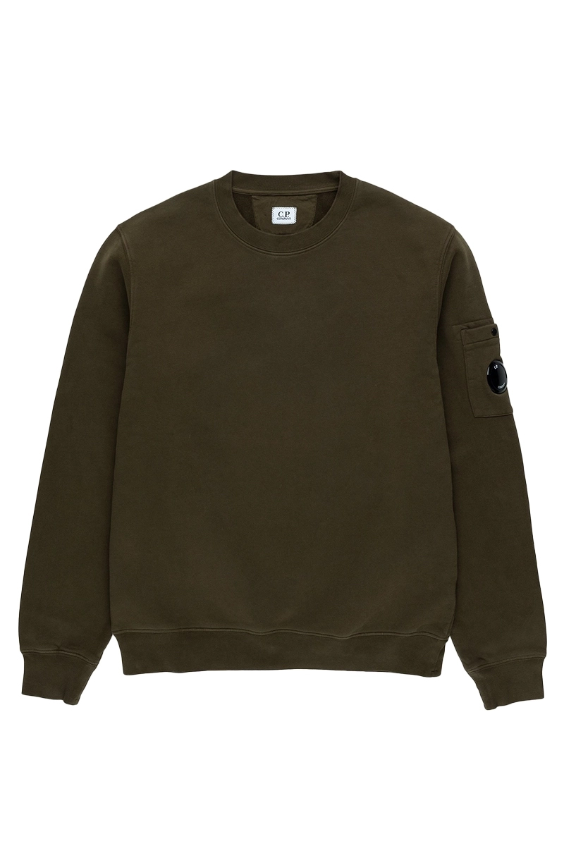 C.P. Company basic fleece lens sweatshirt Groen-1 1