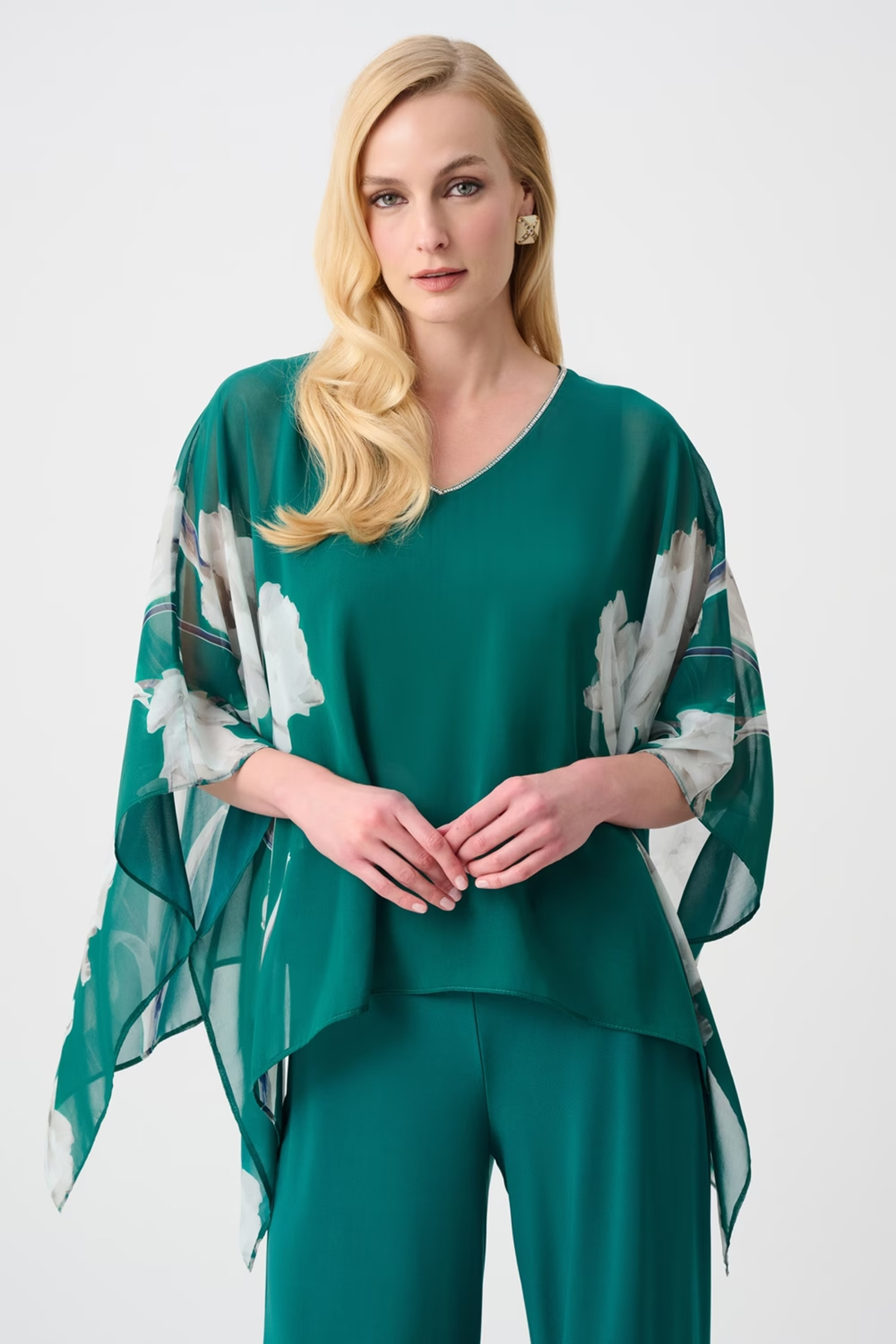Dames blouse lange mouw groen