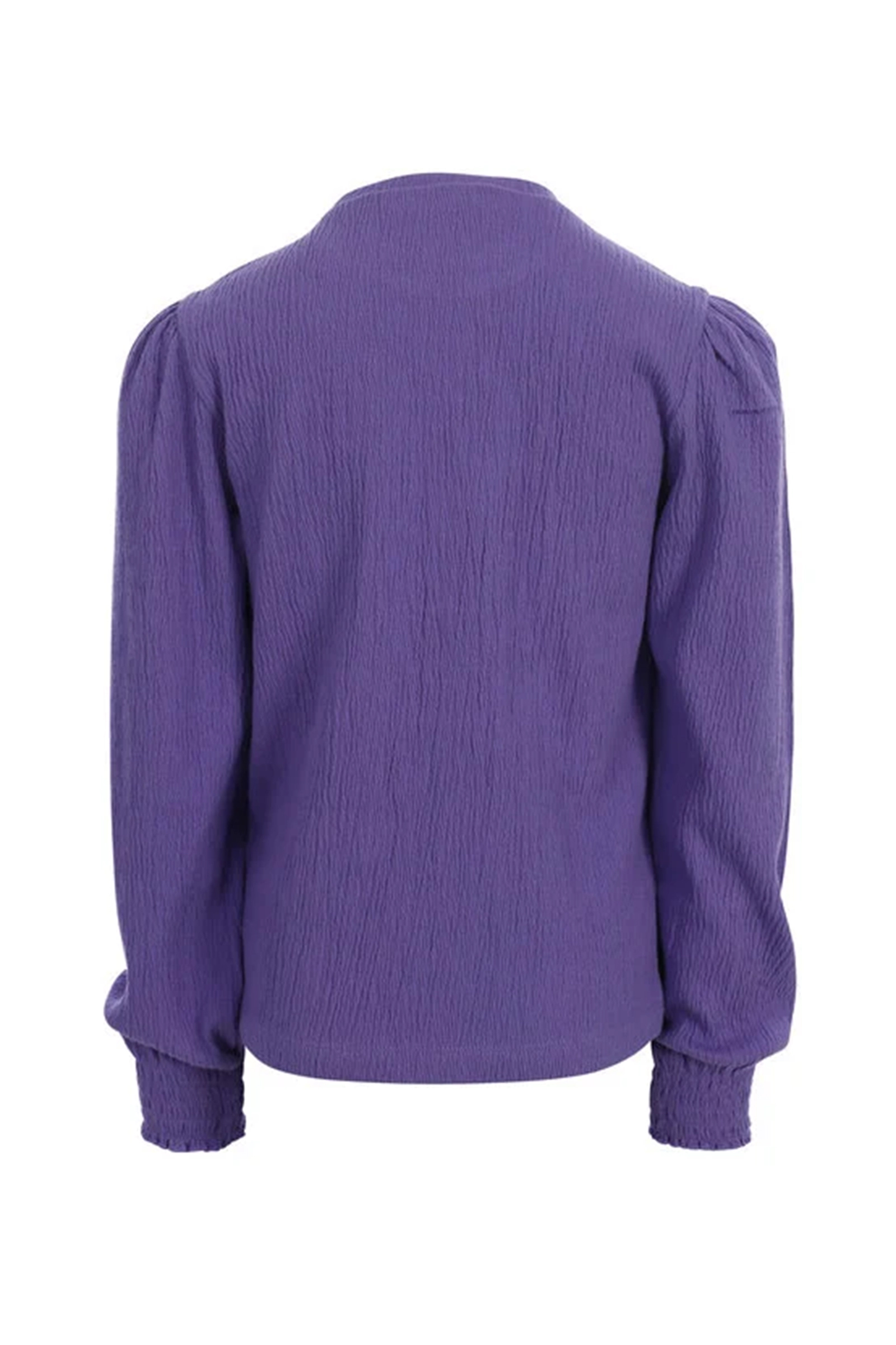 Meisjes t-shirt lange mouw paars