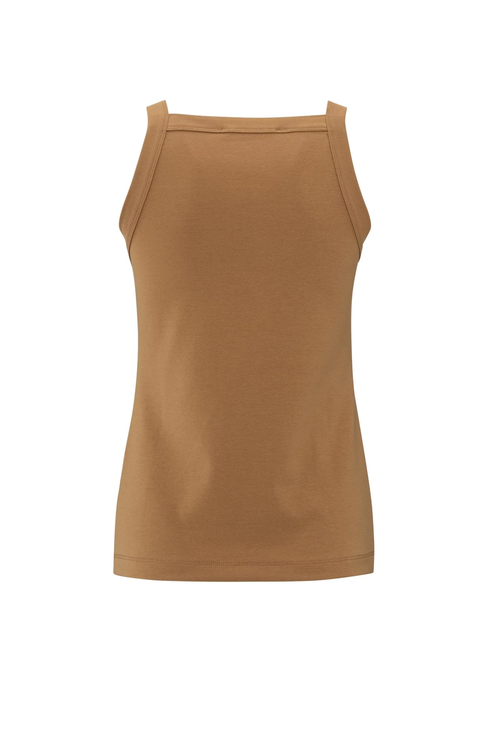 Yaya Sleeveless top with straight n CHIPMUNK BROWN 3
