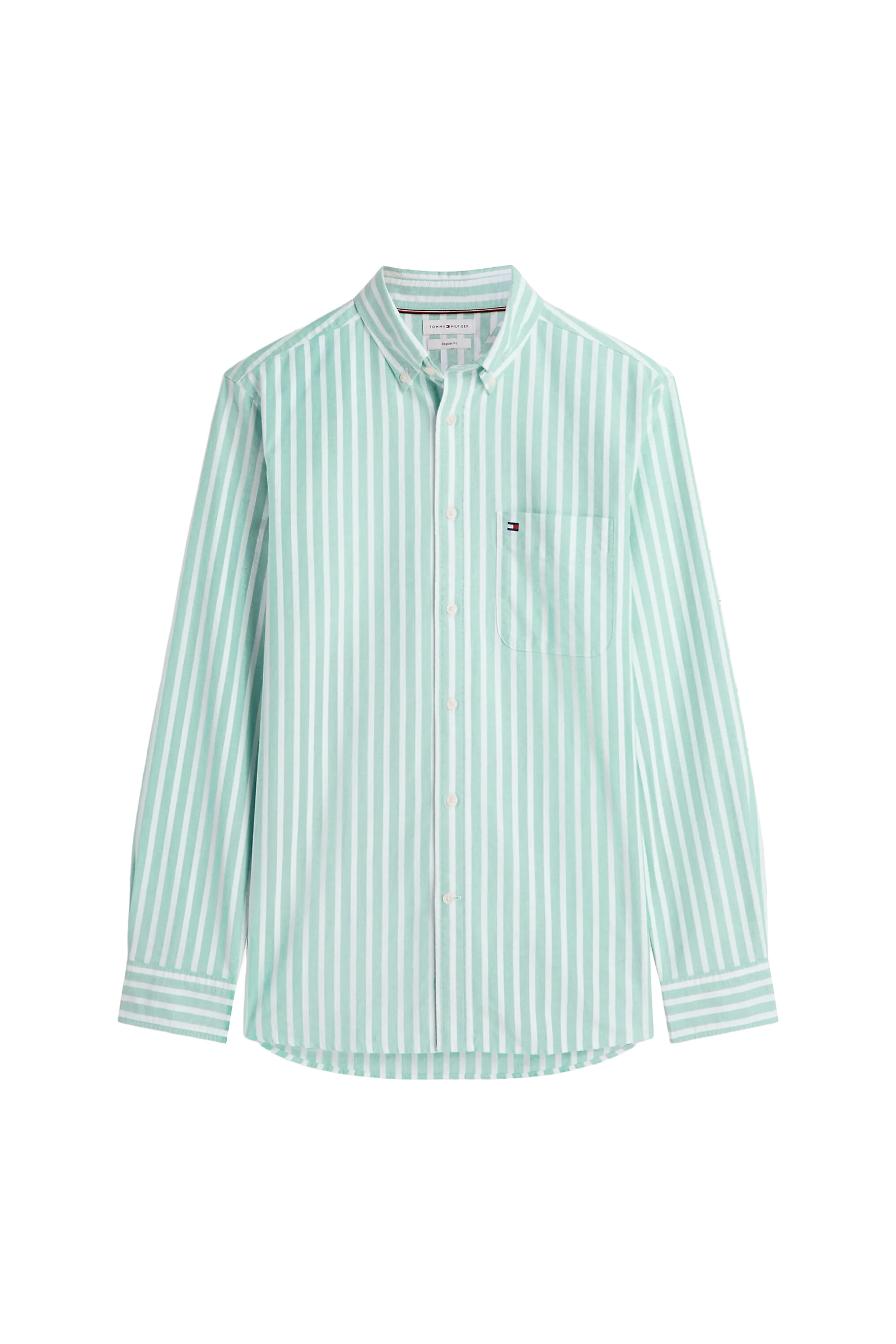 Heren overhemd lm casual groen