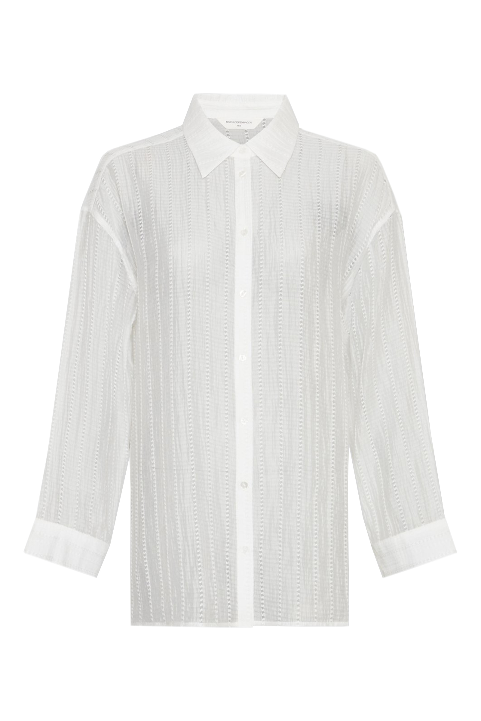 Dames blouse lange mouw wit