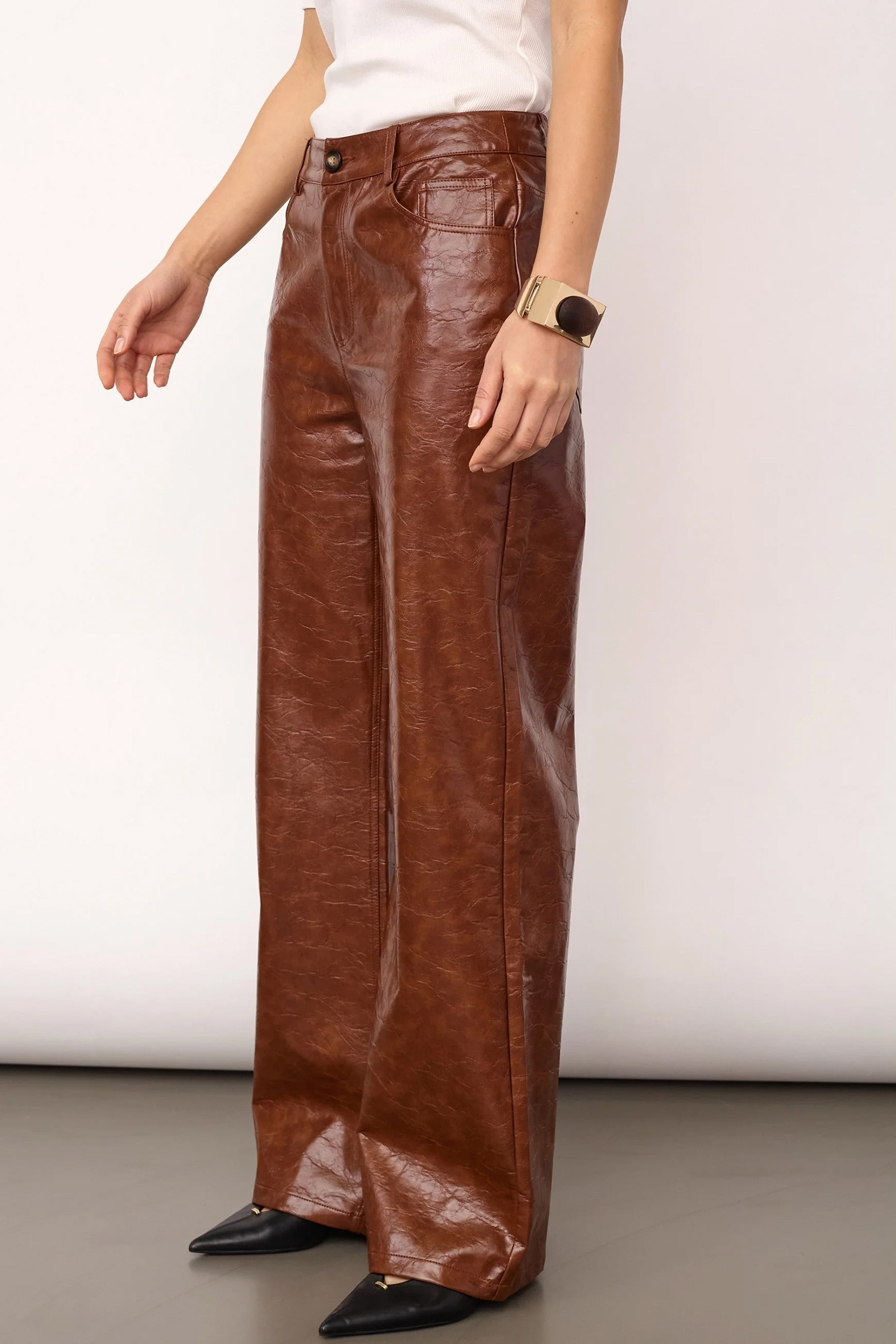 Dames broek bruin