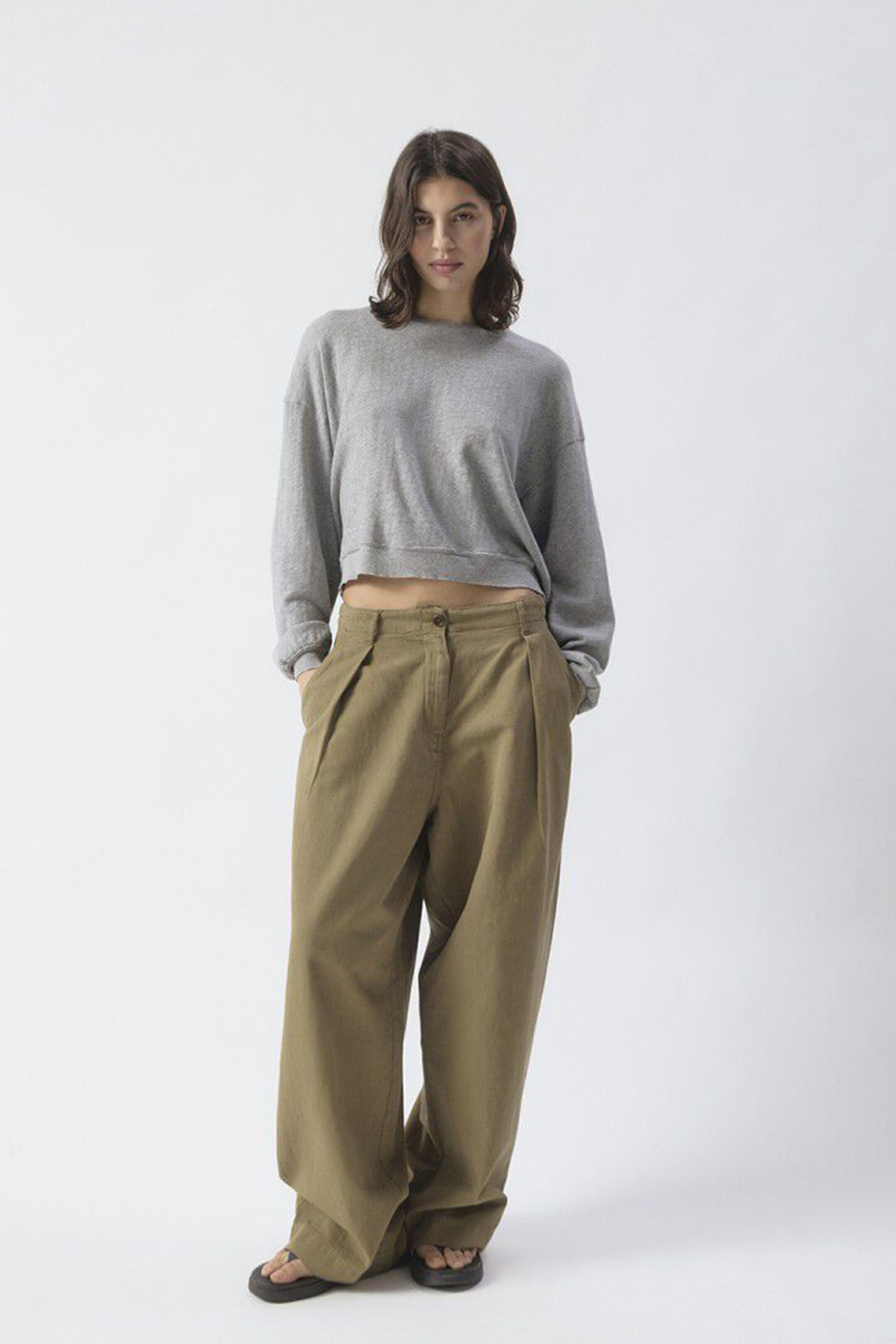 Dames broek groen