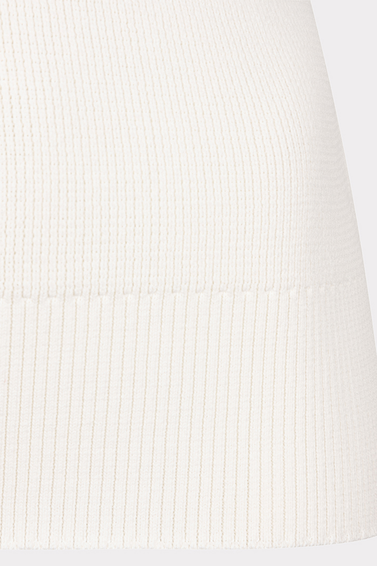 Esqualo Top rib V-neck Ecru-1 2