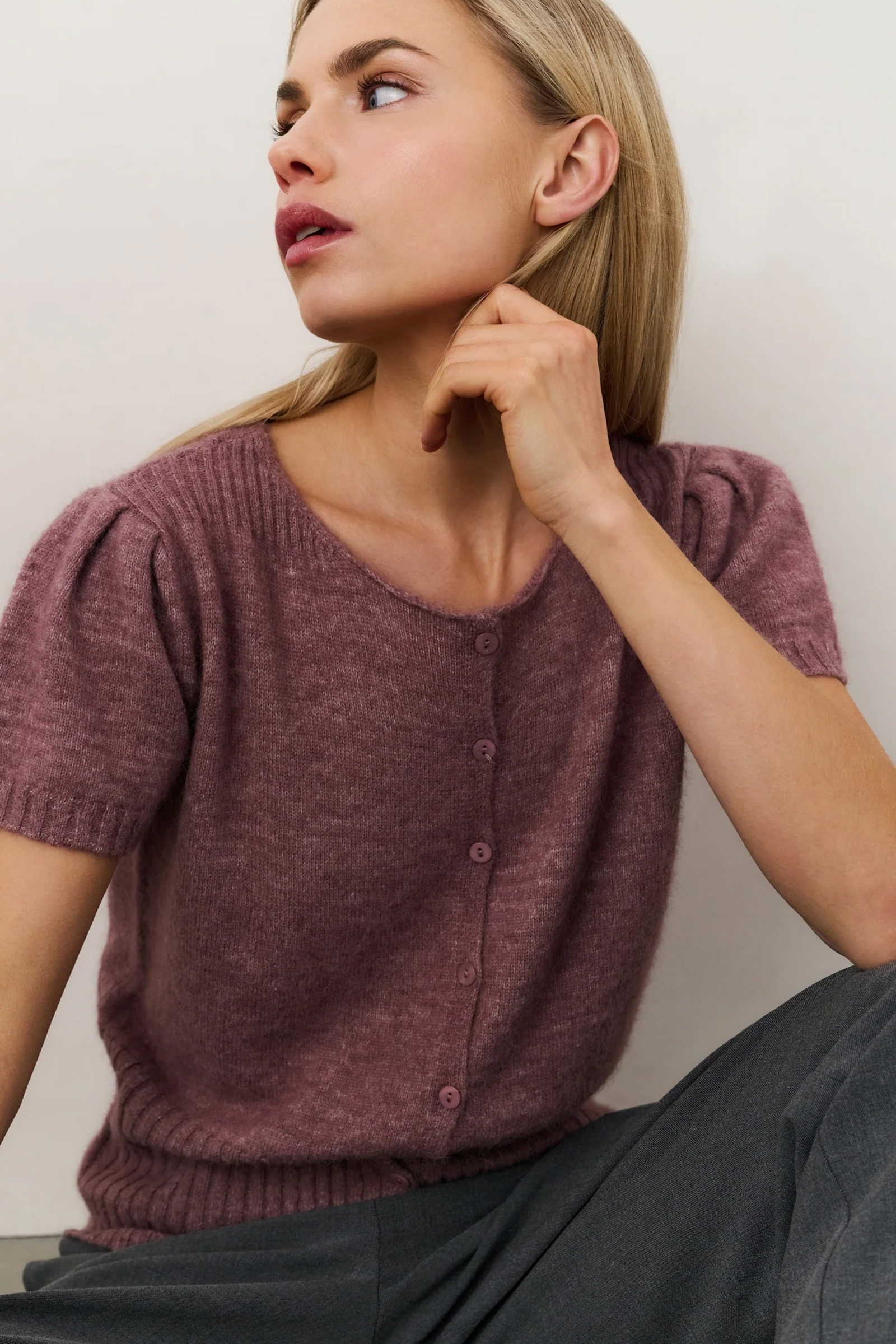 Dames vest rose