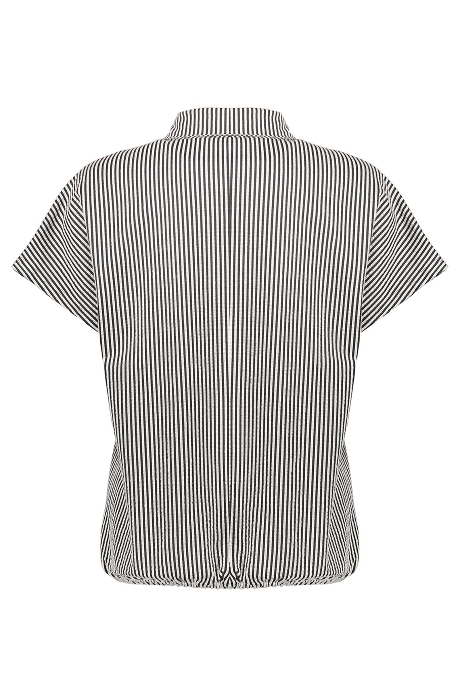 Dames blouse korte mouw zwart