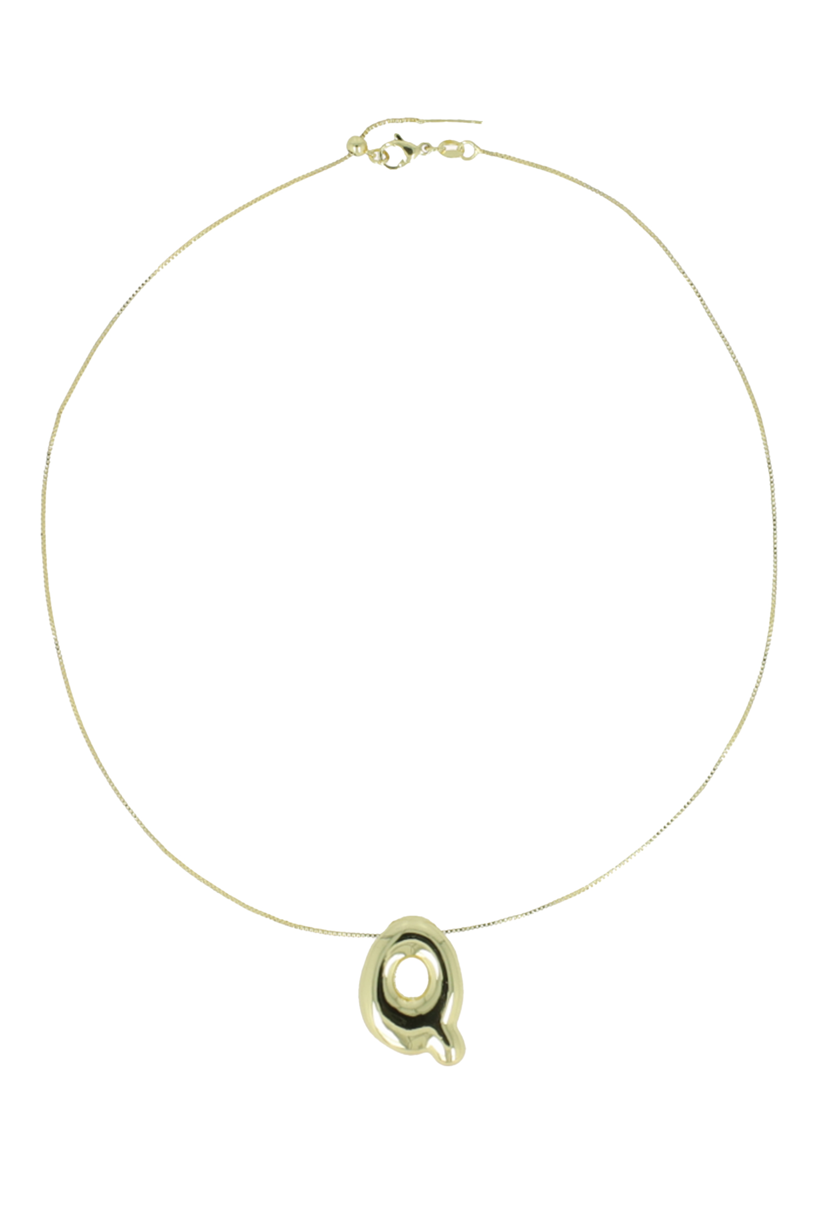 Lott Gioielli Cartoon Letter Q Goud-1 1
