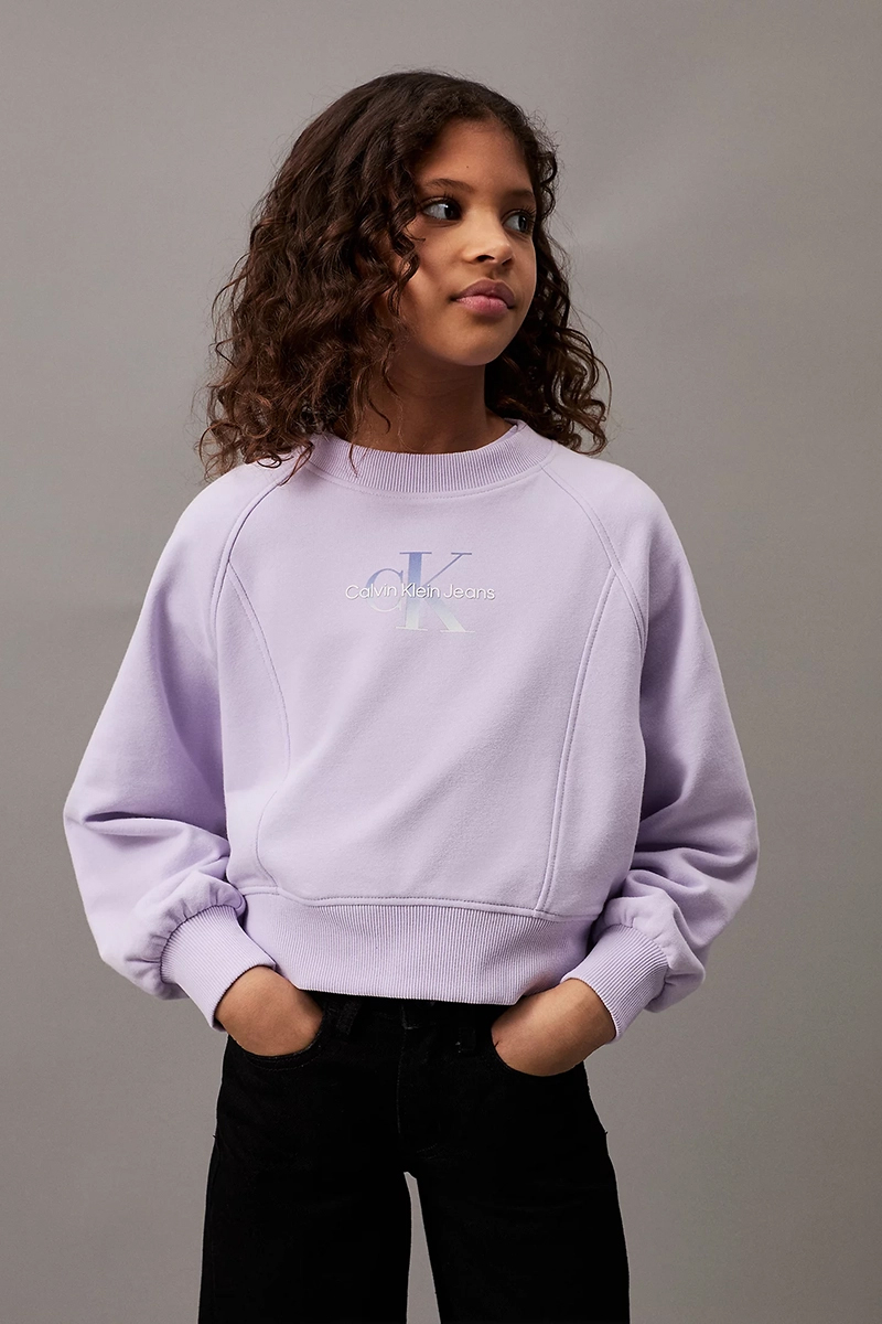 Meisjes sweater paars