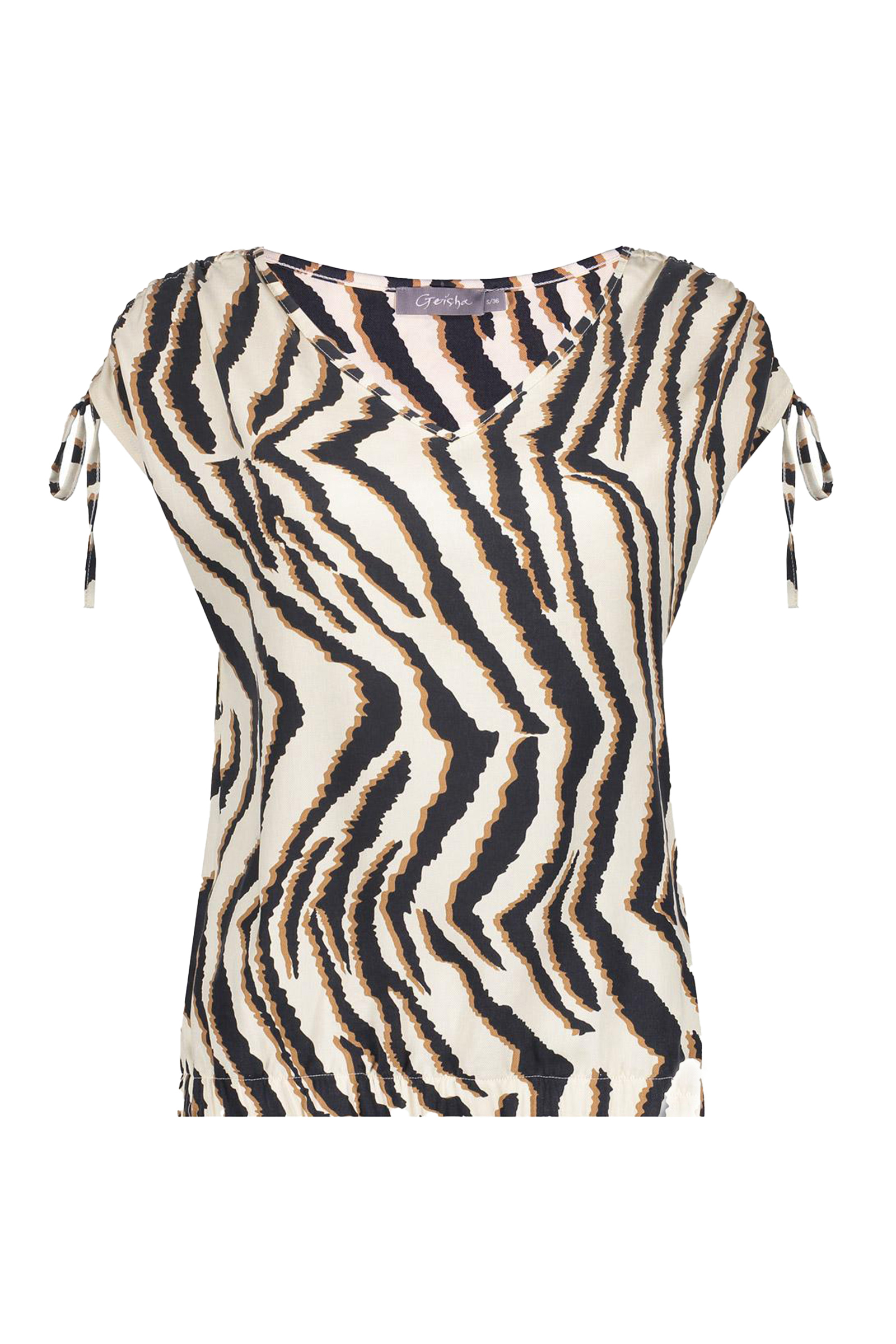 Dames top bruin