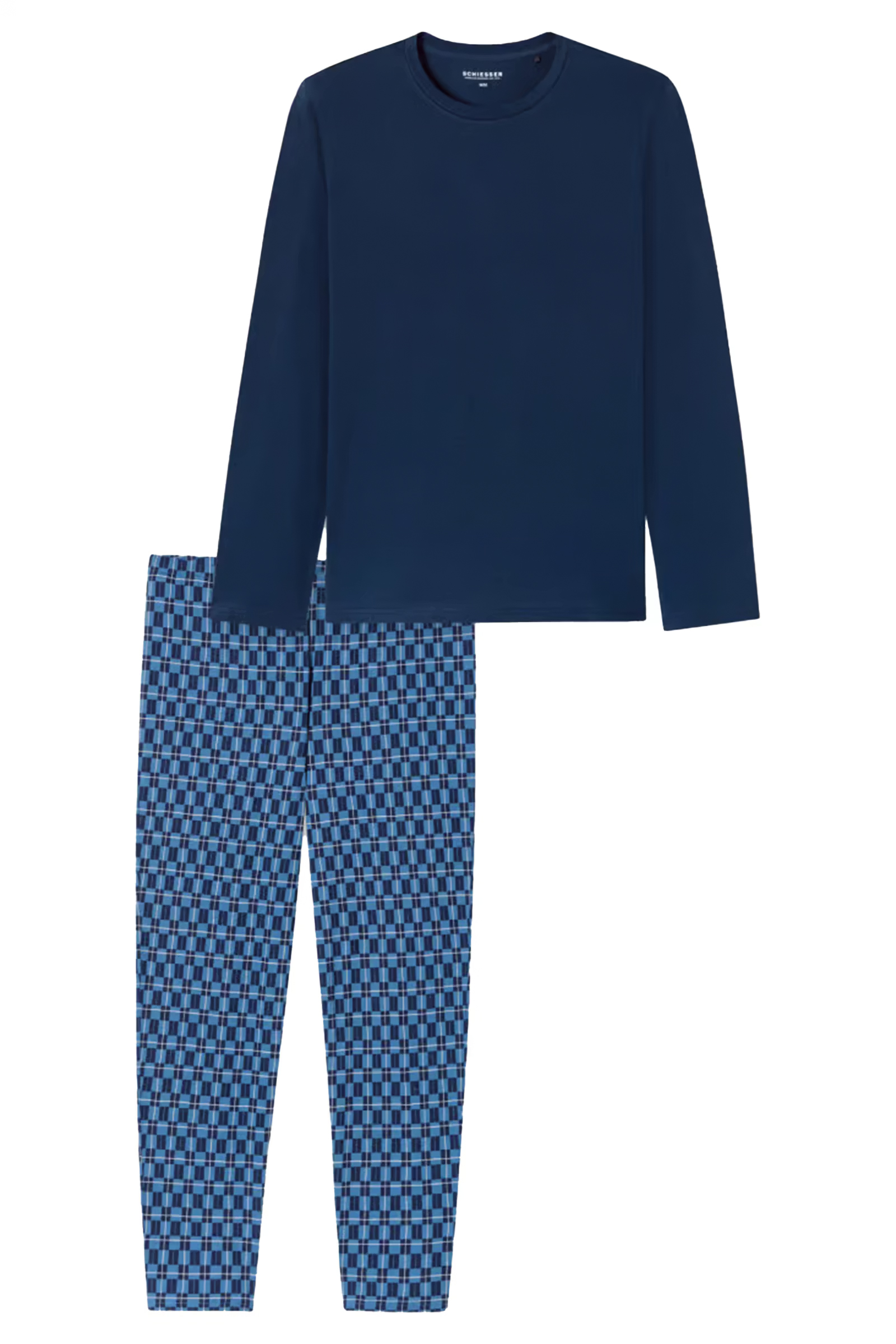 Nachtmode heren pyjama blauw