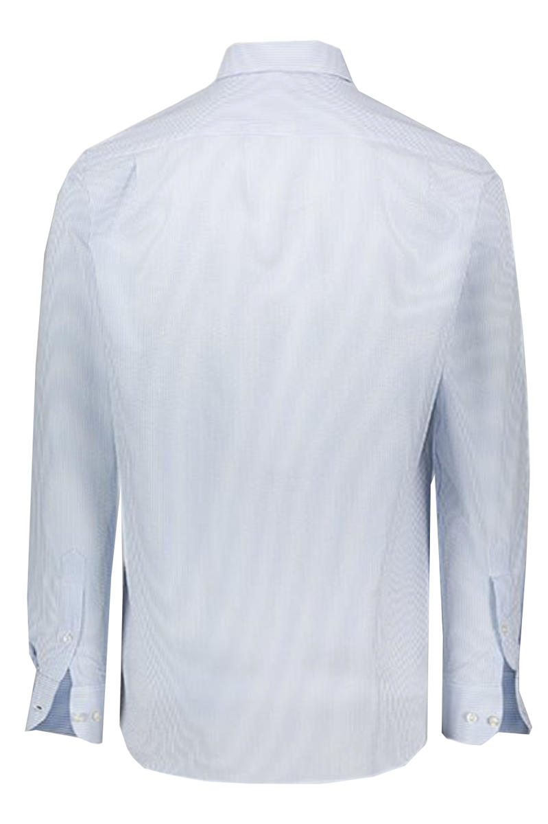 Paul & Shark Seersucker Cotton Shirt Blauw-1 3