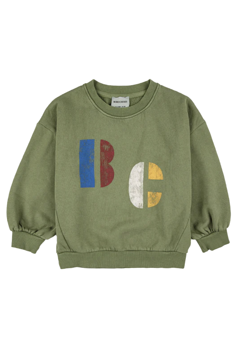 Bobo Choses multicolor BC sweatshirt Groen-1 1