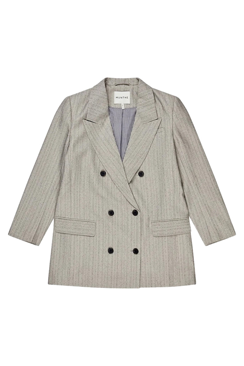 Dames blazer grijs