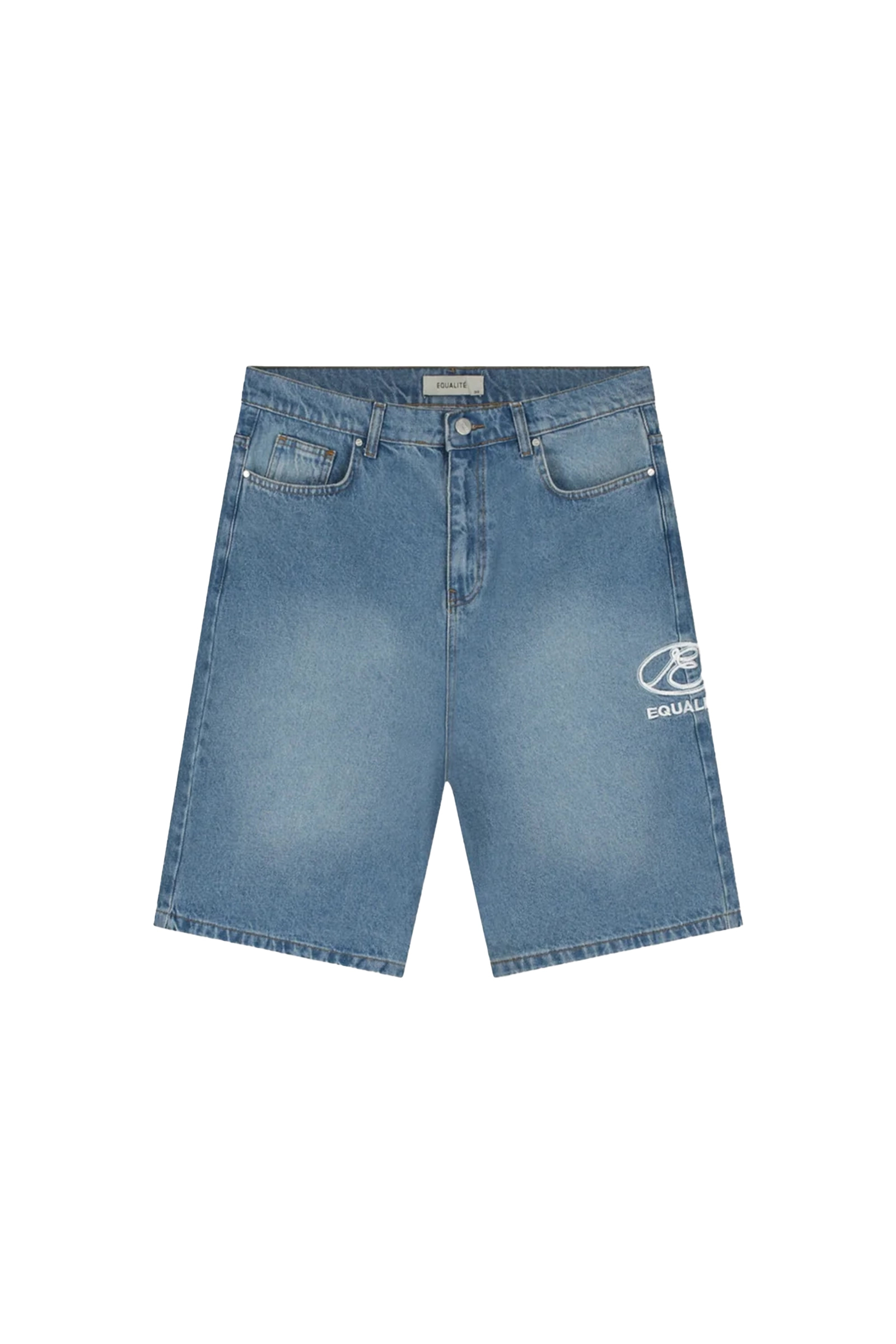 Heren short blauw