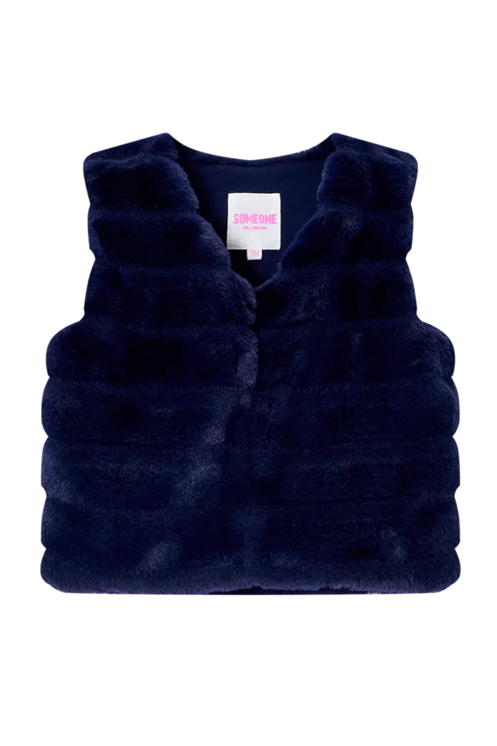 Meisjes gilet blauw