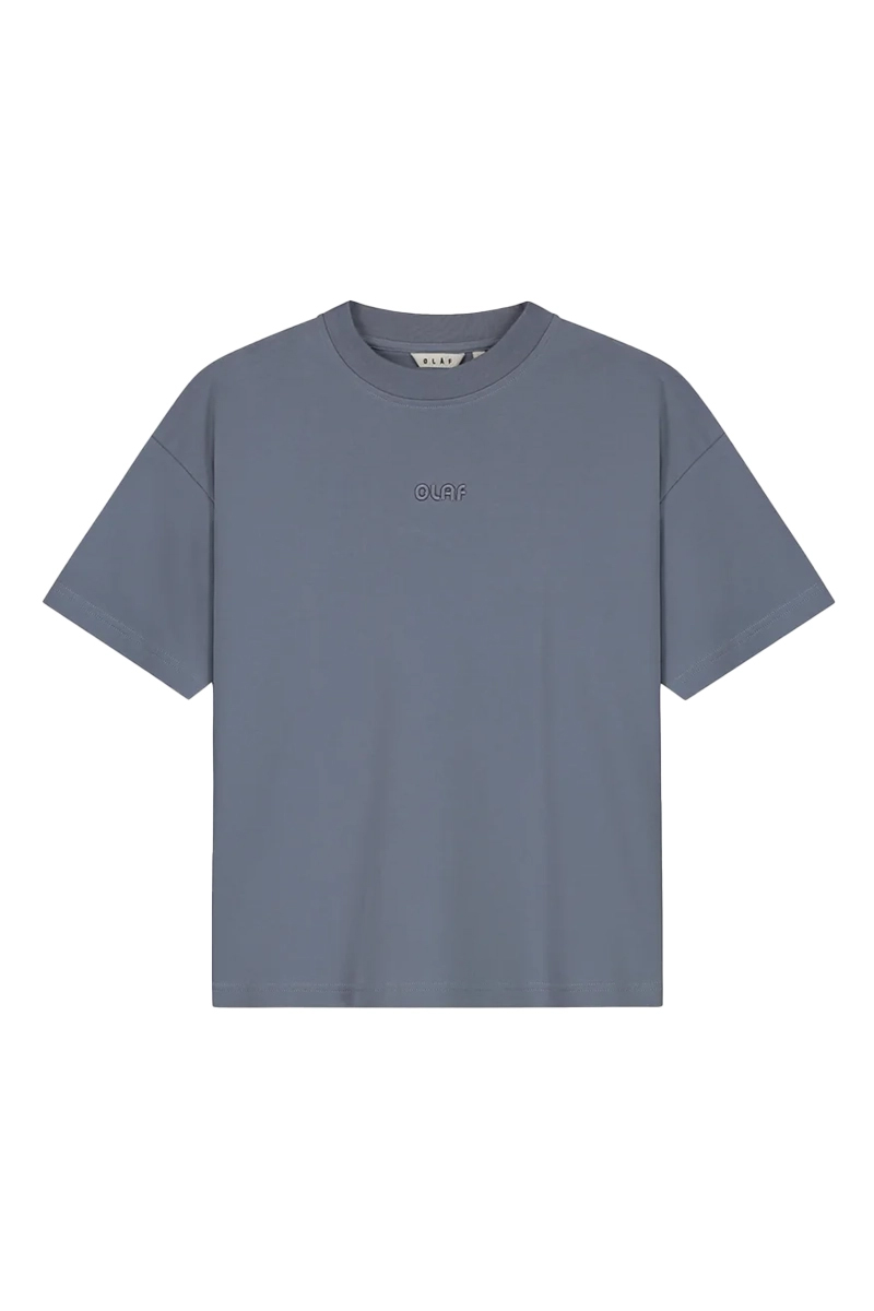 Dames t-shirt korte mouw blauw