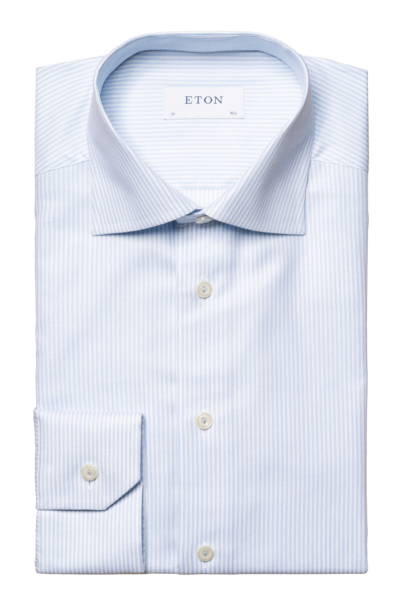 Heren overhemd lm dressual blauw