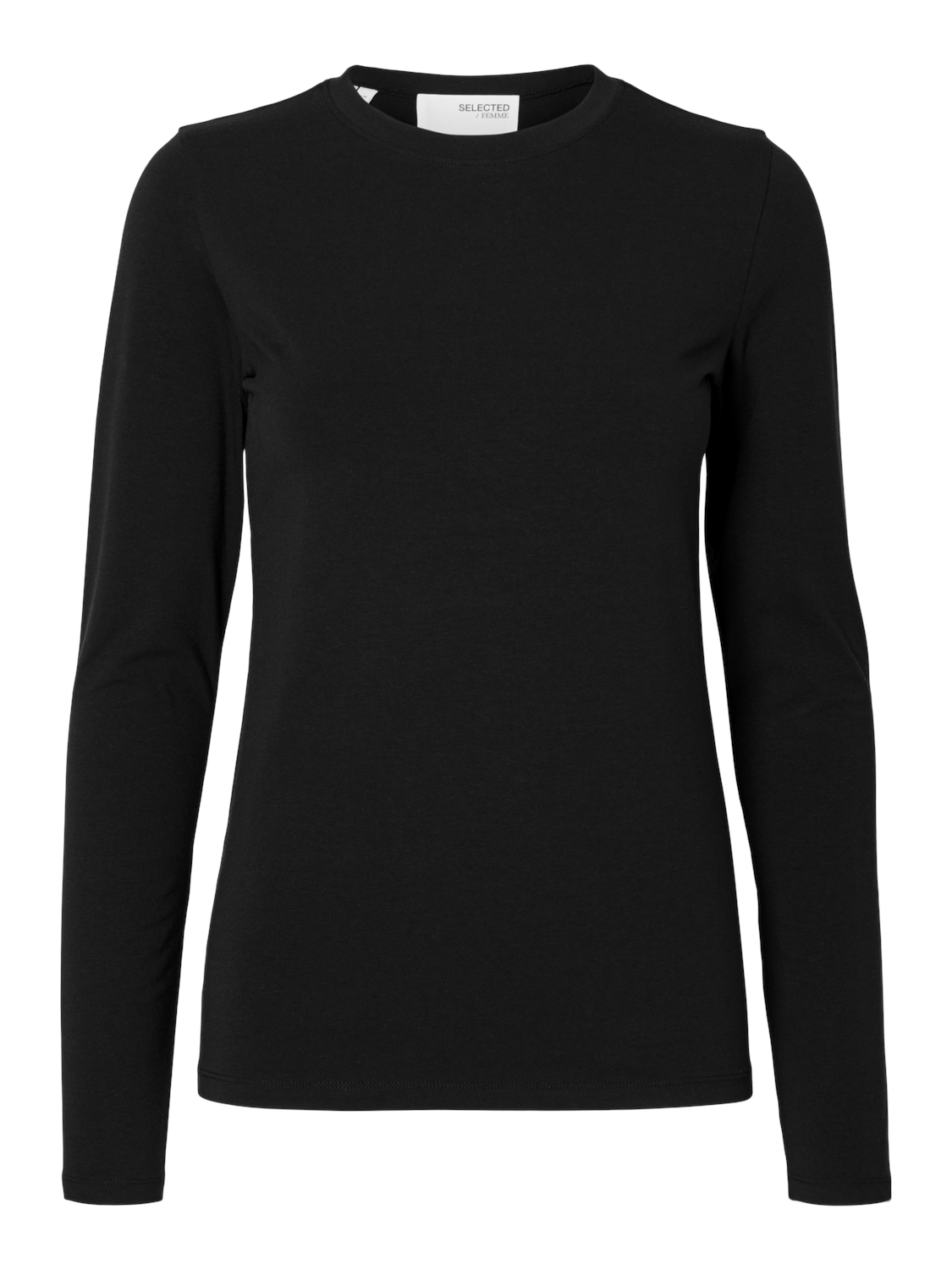 Dames blouse lange mouw zwart