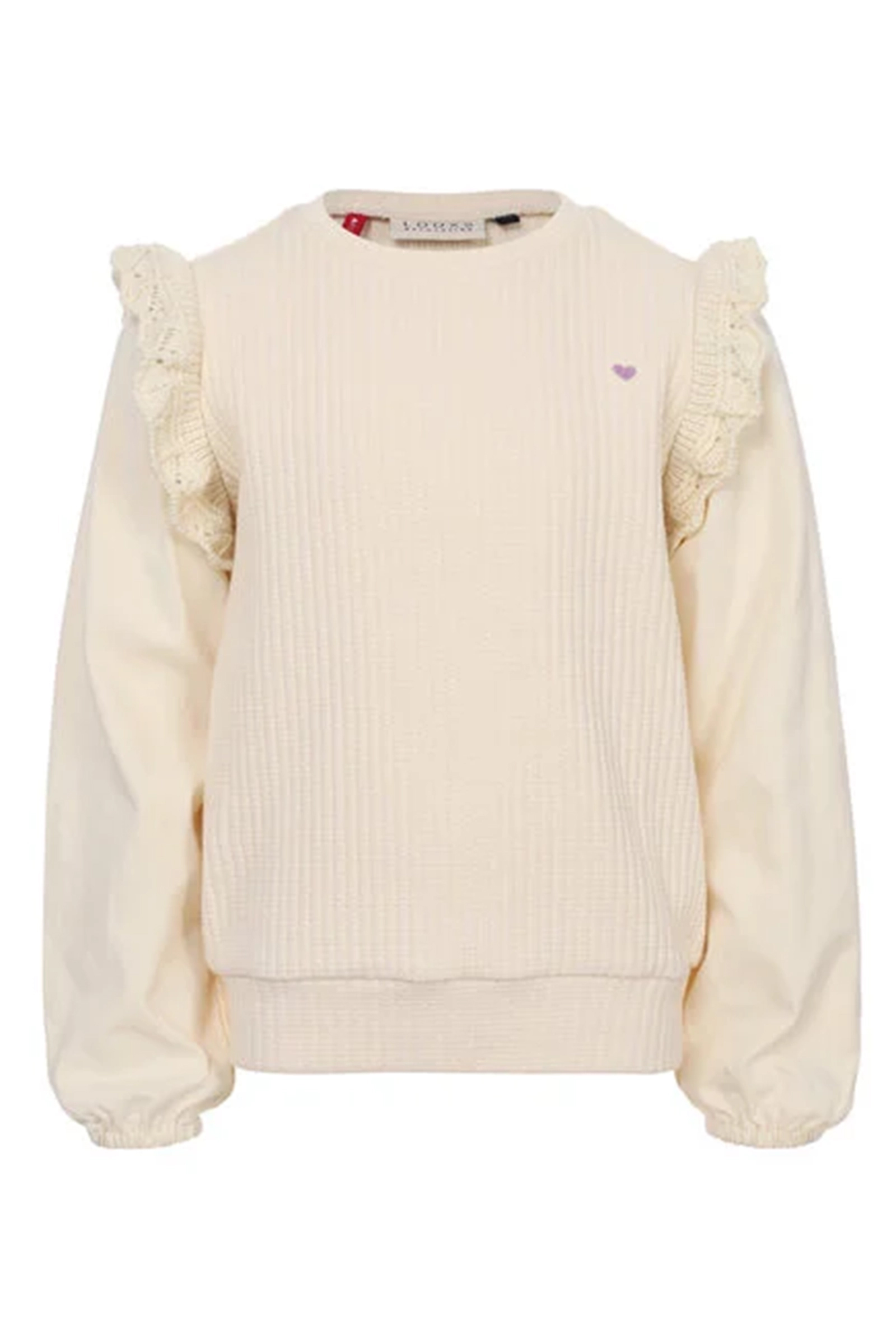 Meisjes trui ecru