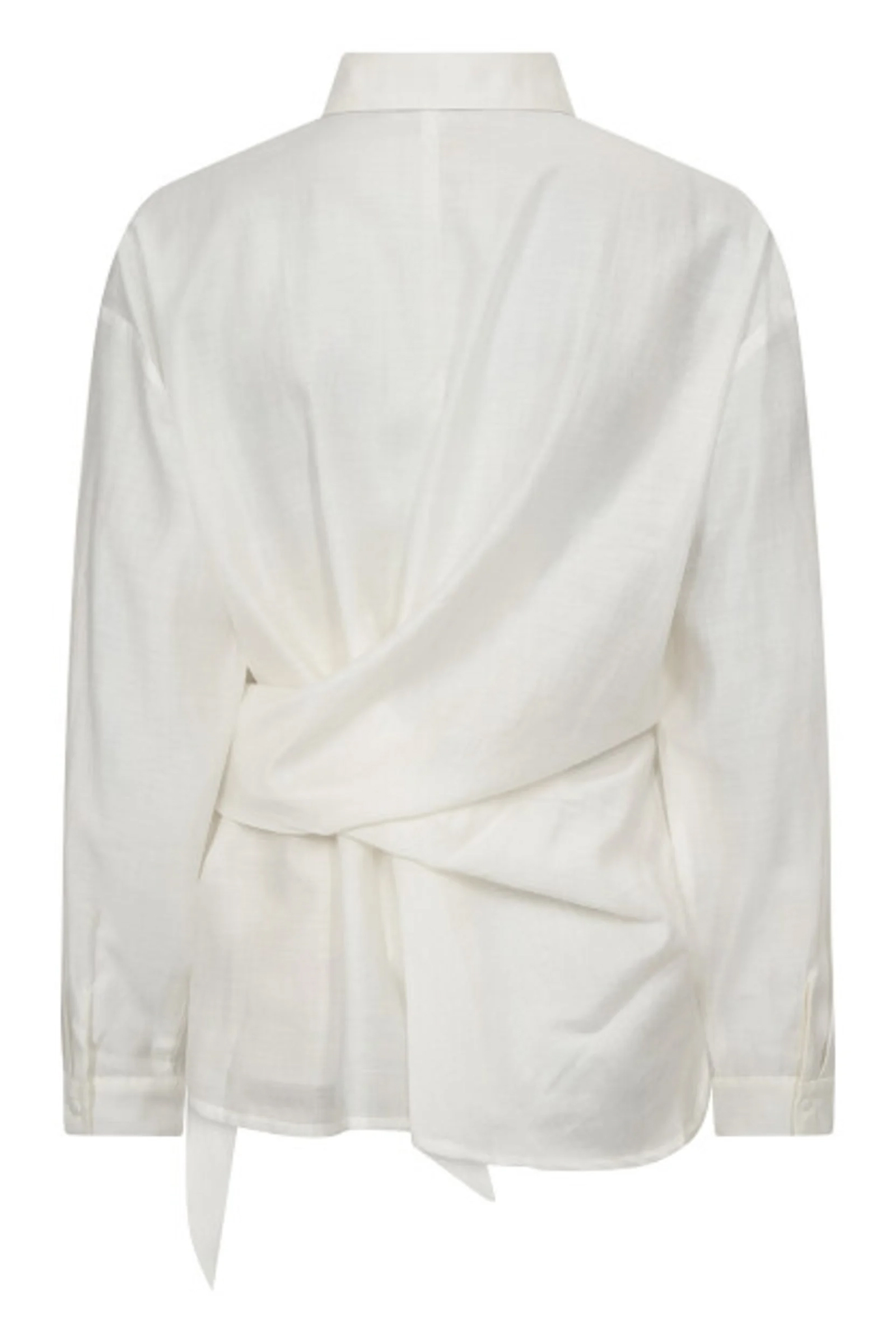 Dames blouse lange mouw wit