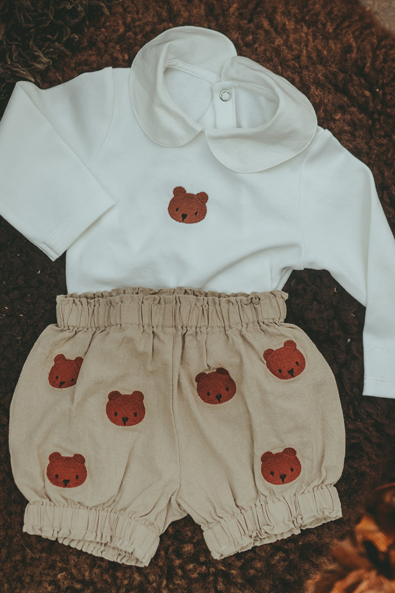 Donsje Amsterdam Davo bodysuit- bear Ecru-1 4