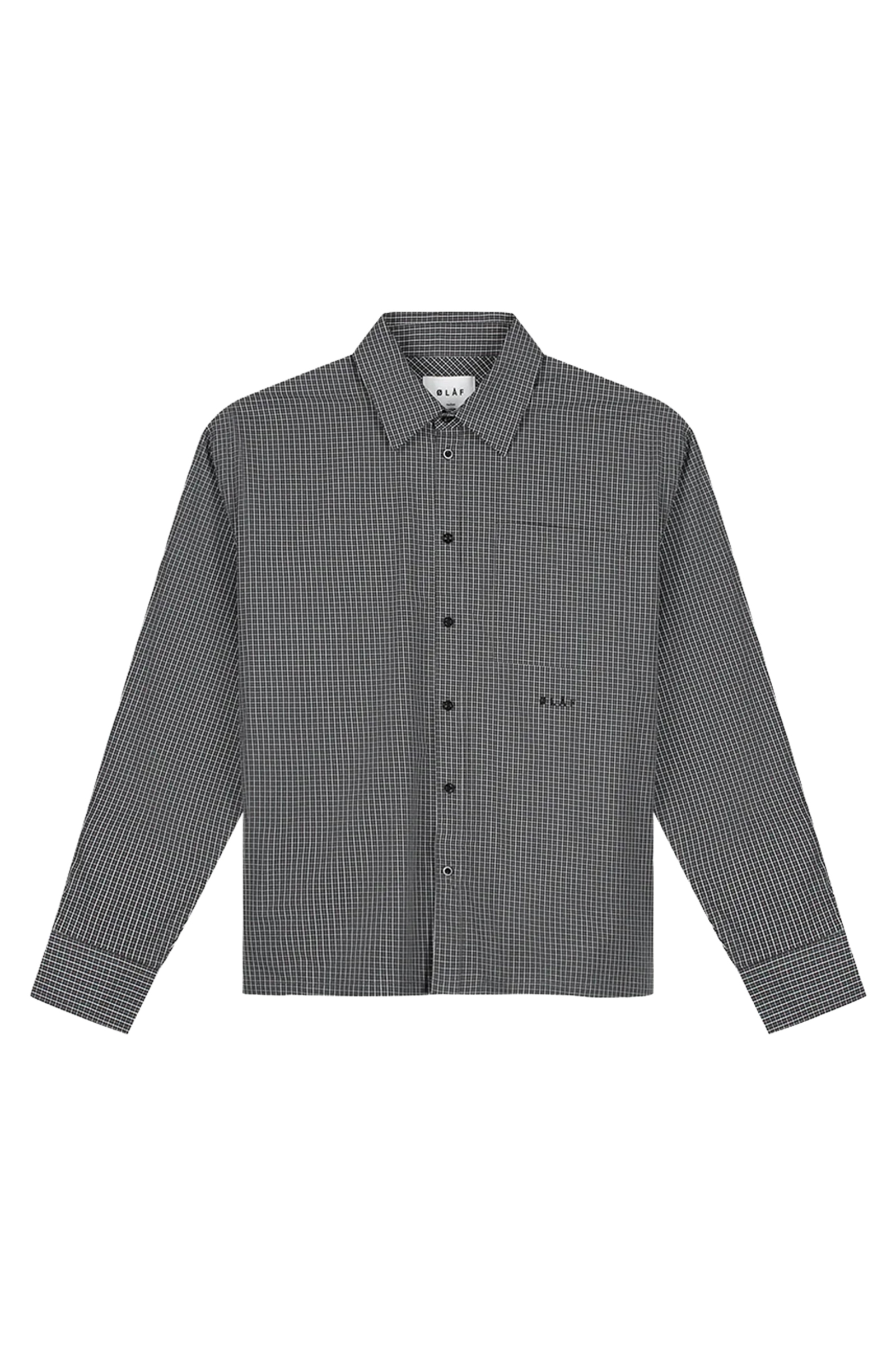 Heren overhemd lm casual bruin