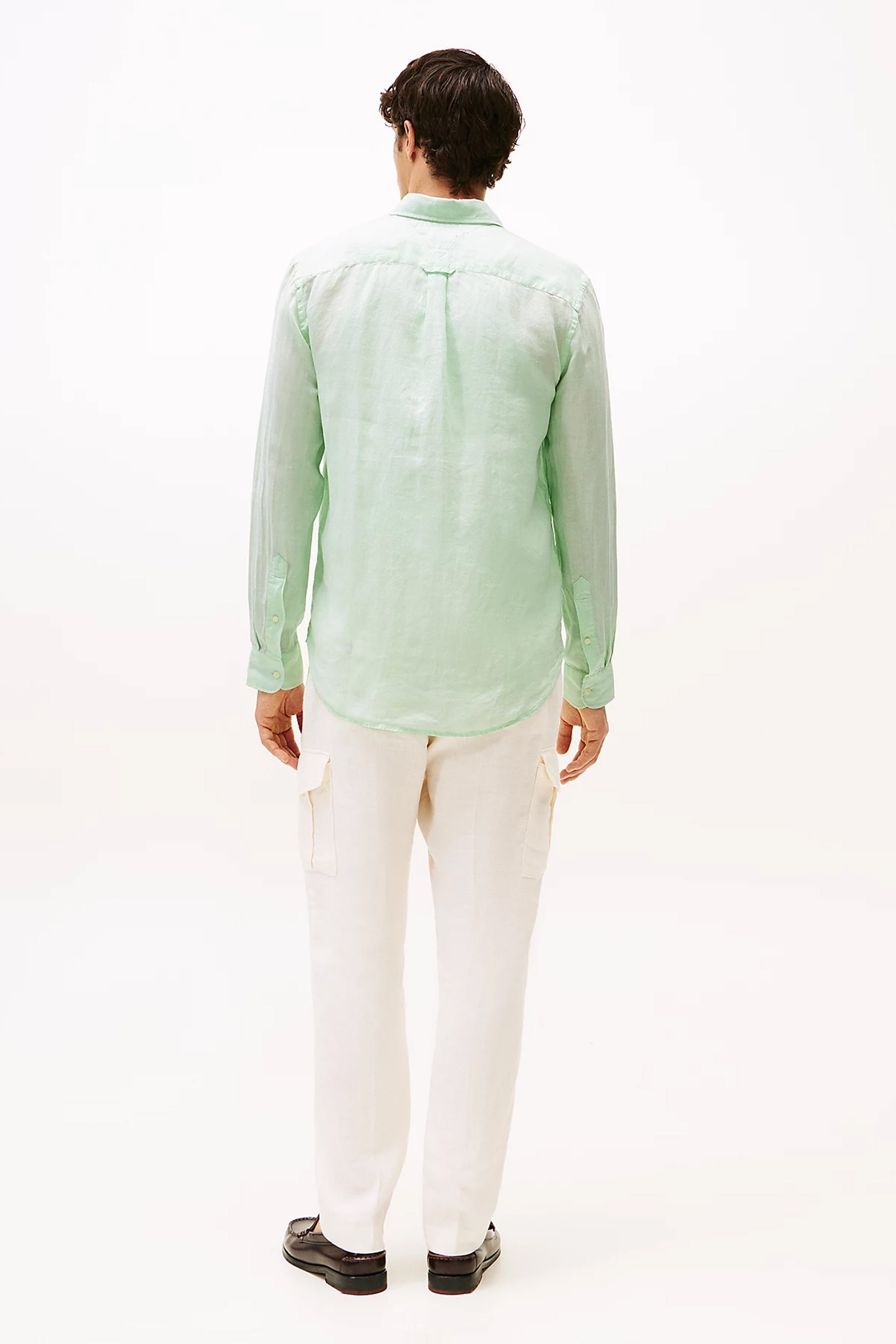 Tommy Hilfiger PIGMENT DYED LI SOLID RF SHIRT Groen 3