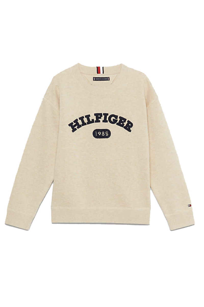 Tommy Hilfiger terry knit sweater Ecru-1 1