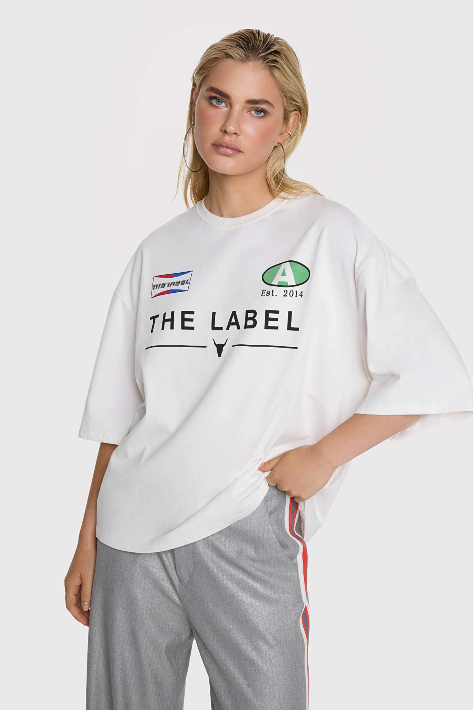Dames t-shirt korte mouw wit