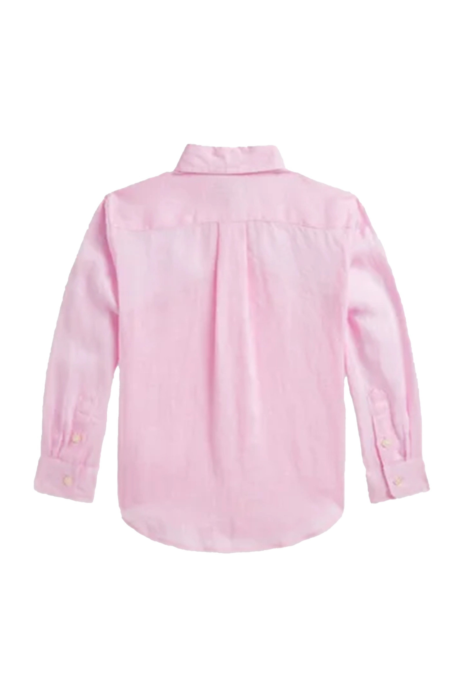 Jongens overhemd lange mouw rose