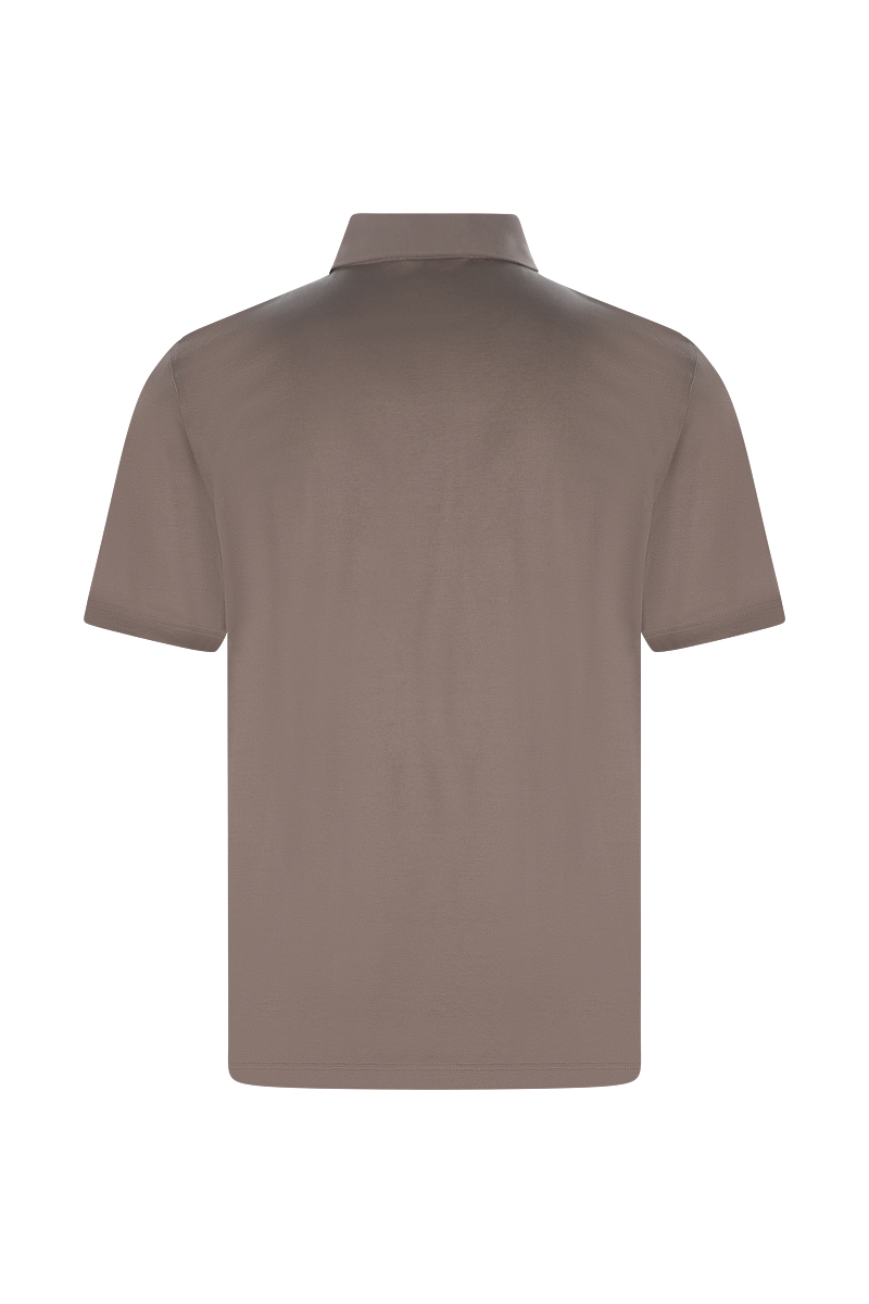 Per Venti Polo S/SLV bruin/beige-1 2