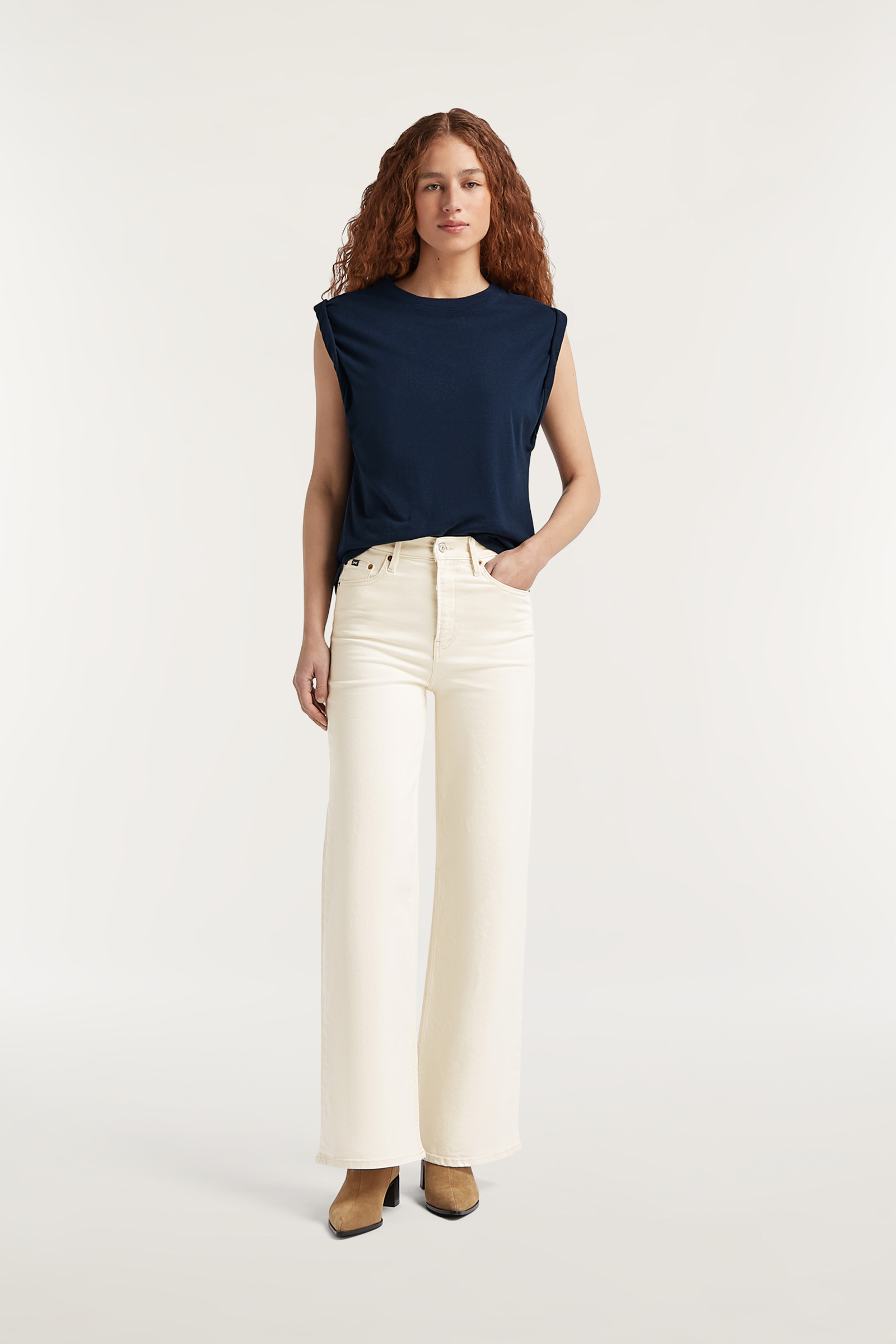 Dames jeans ecru