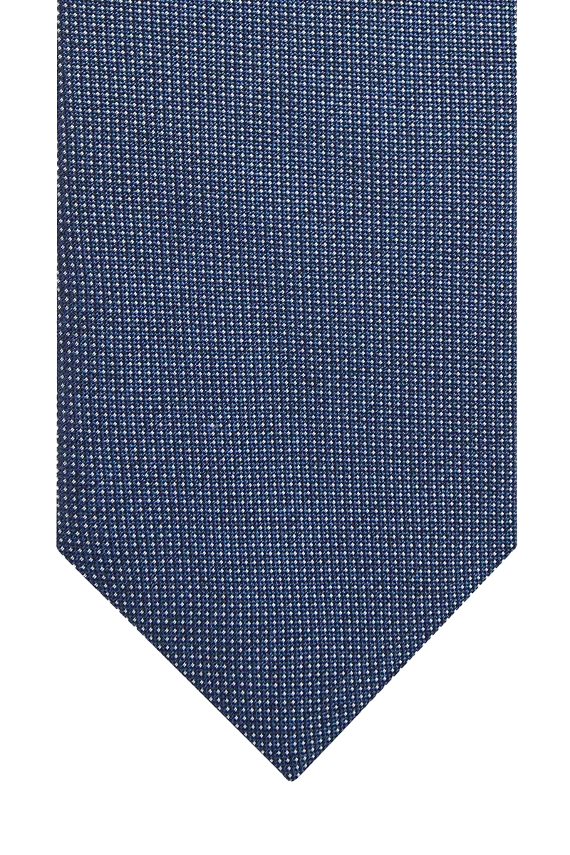 Profuomo TIE SILK WOVEN NAVY Blauw-1 2