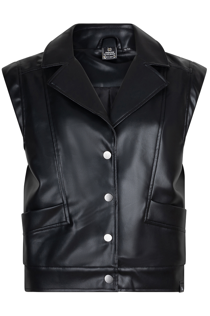 Meisjes gilet zwart