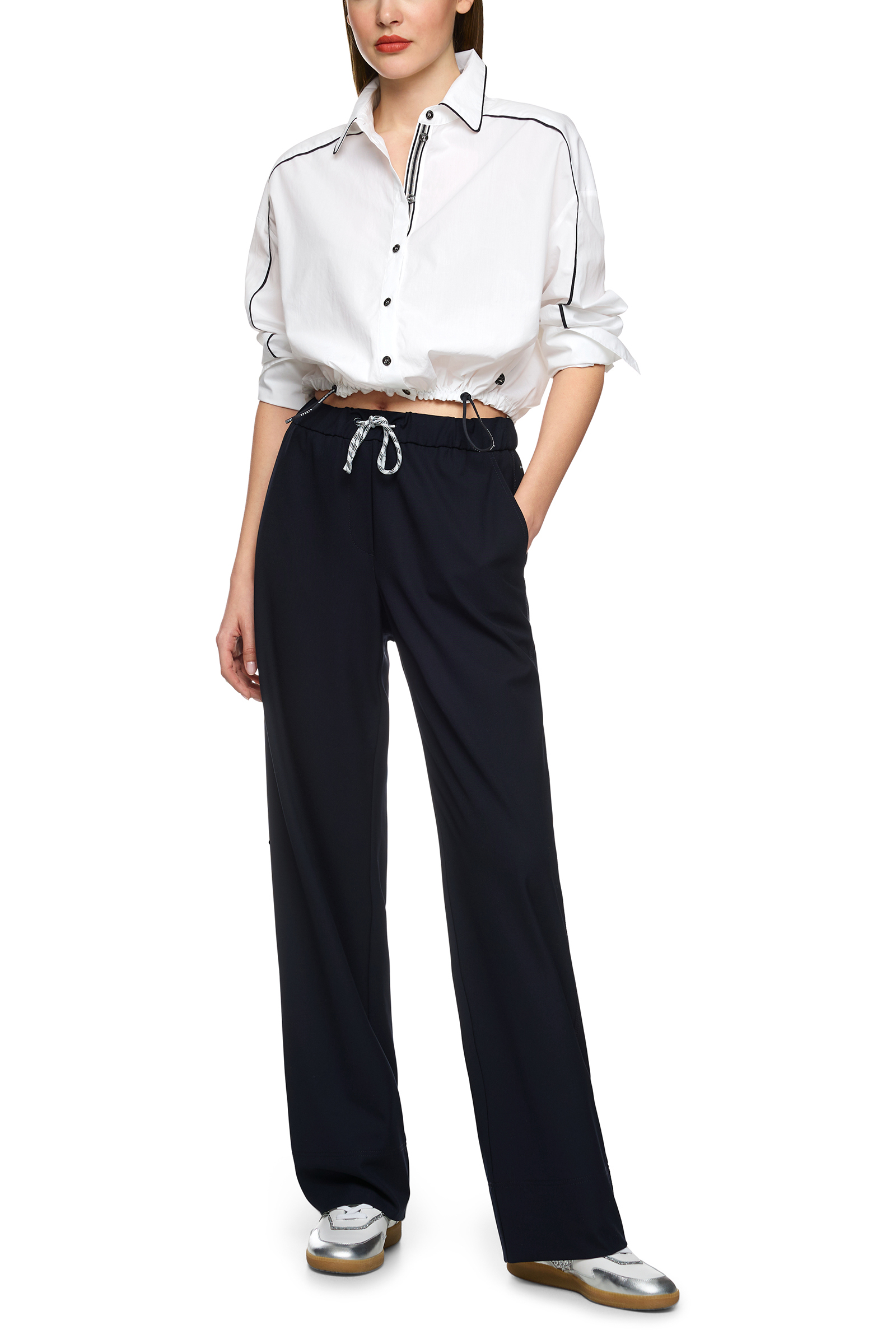 Dames blouse lange mouw wit
