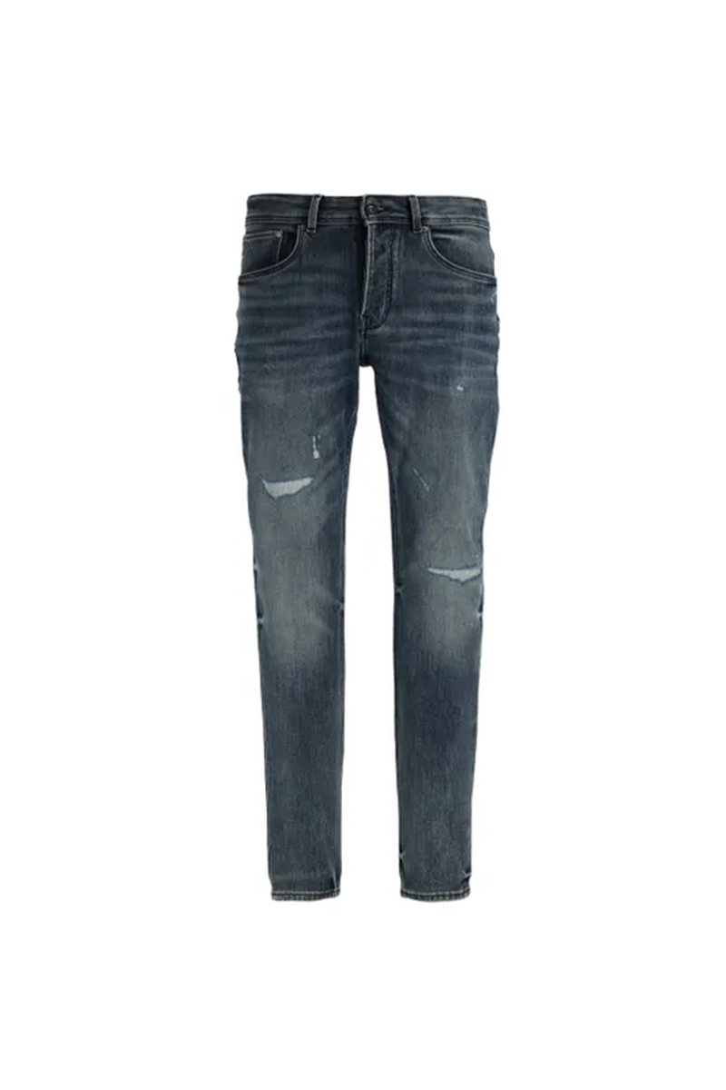 Chasin' DENIM slim fit MID BLUE DAMAGED 1