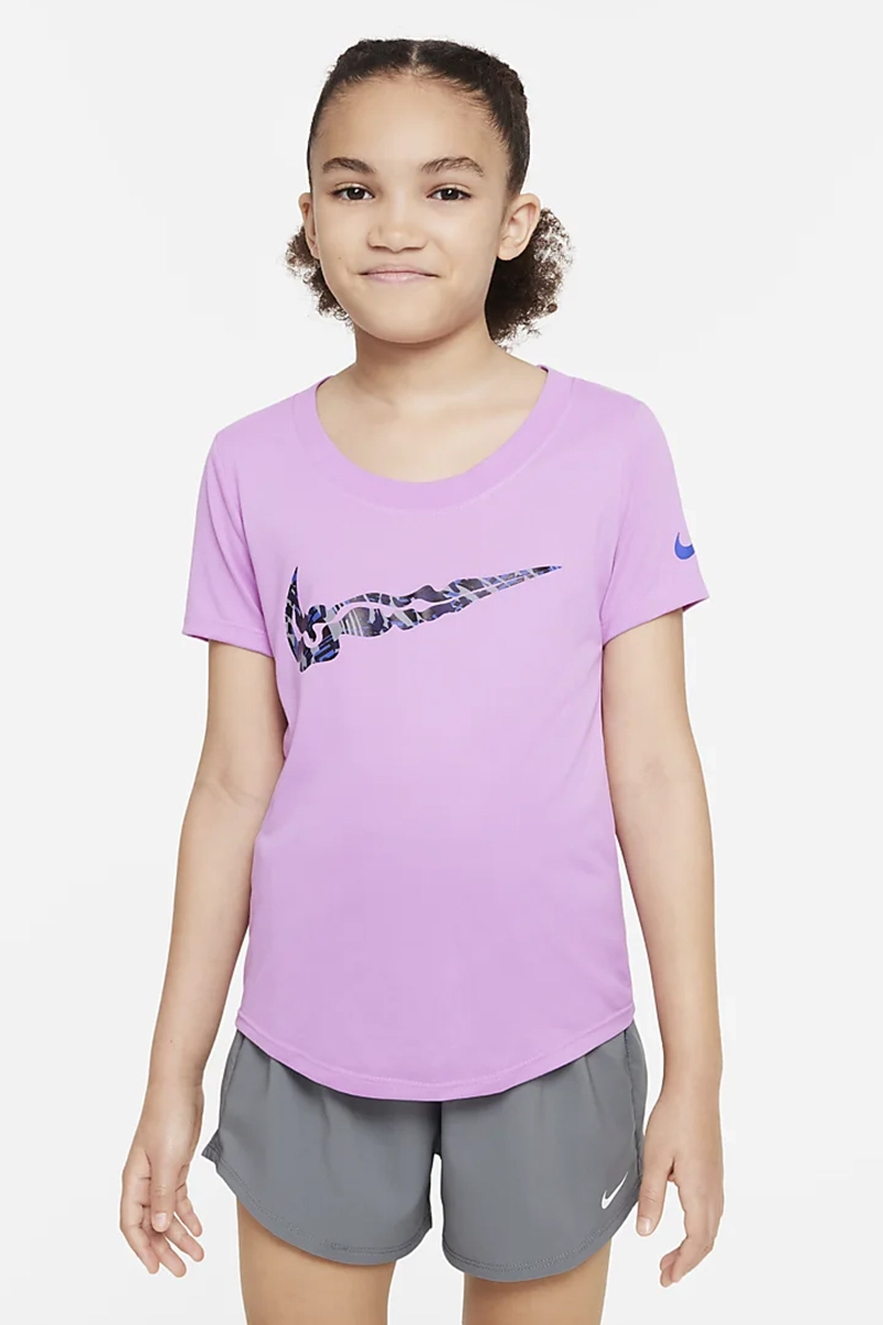 Nike Fitness meisjes t-shirt km Paars-1 2