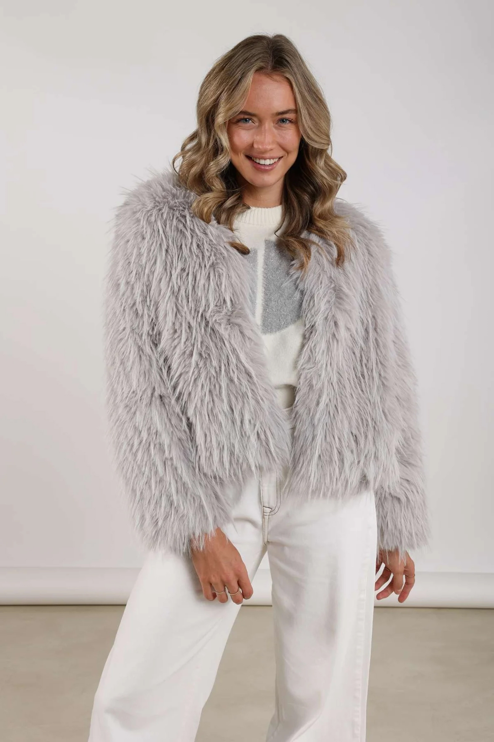 Dames blazer grijs