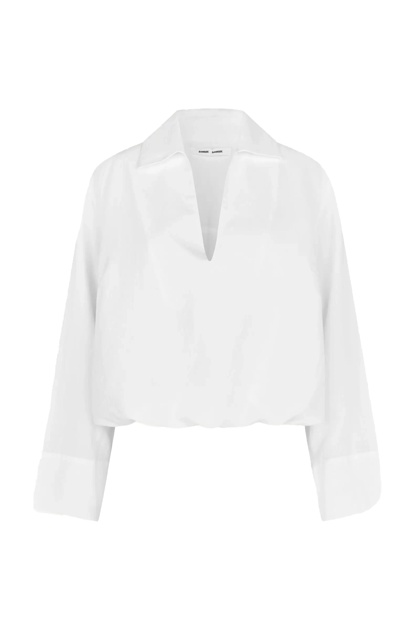 Dames blouse lange mouw wit